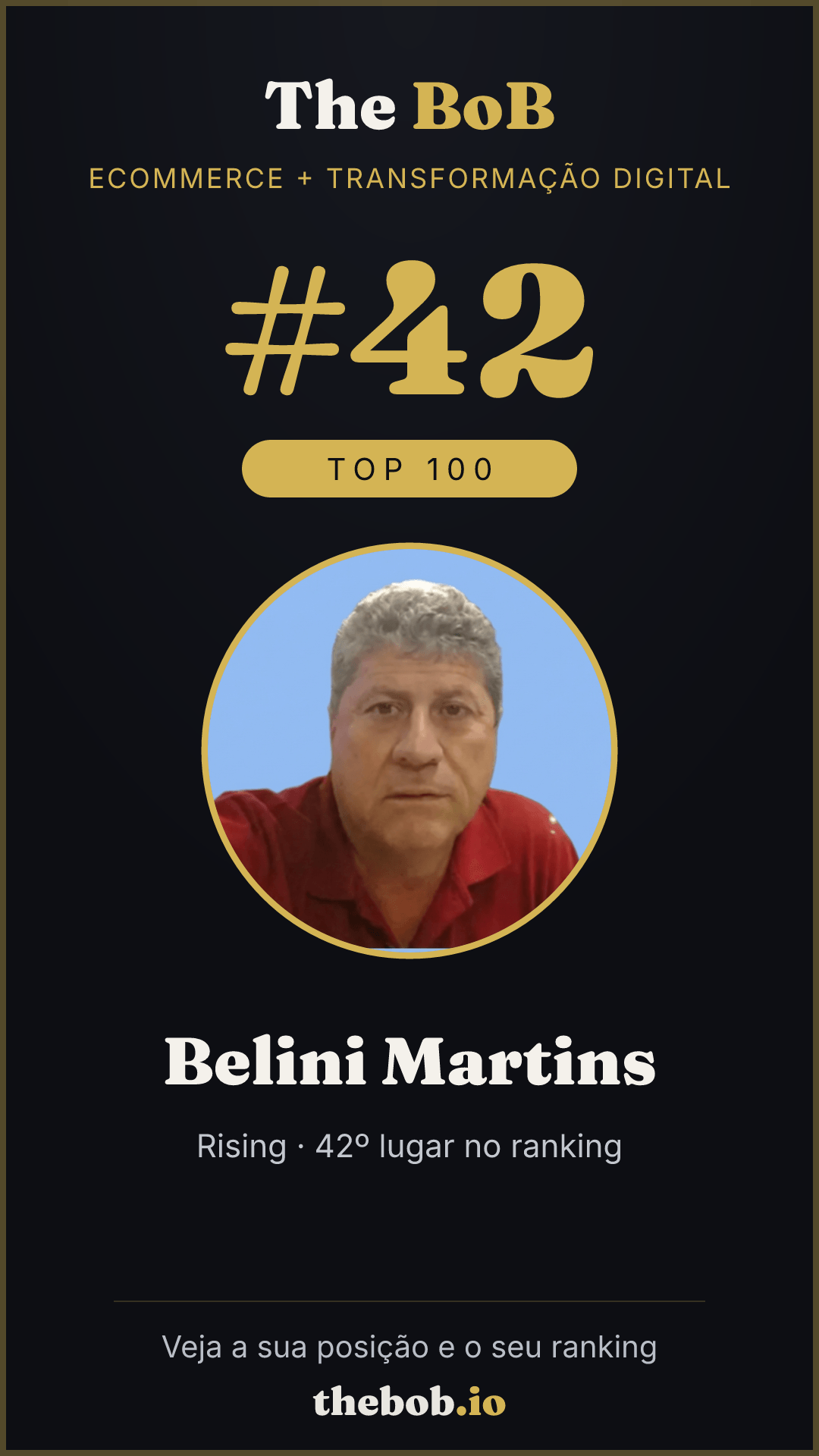 Selo The BoB · Belini Martins