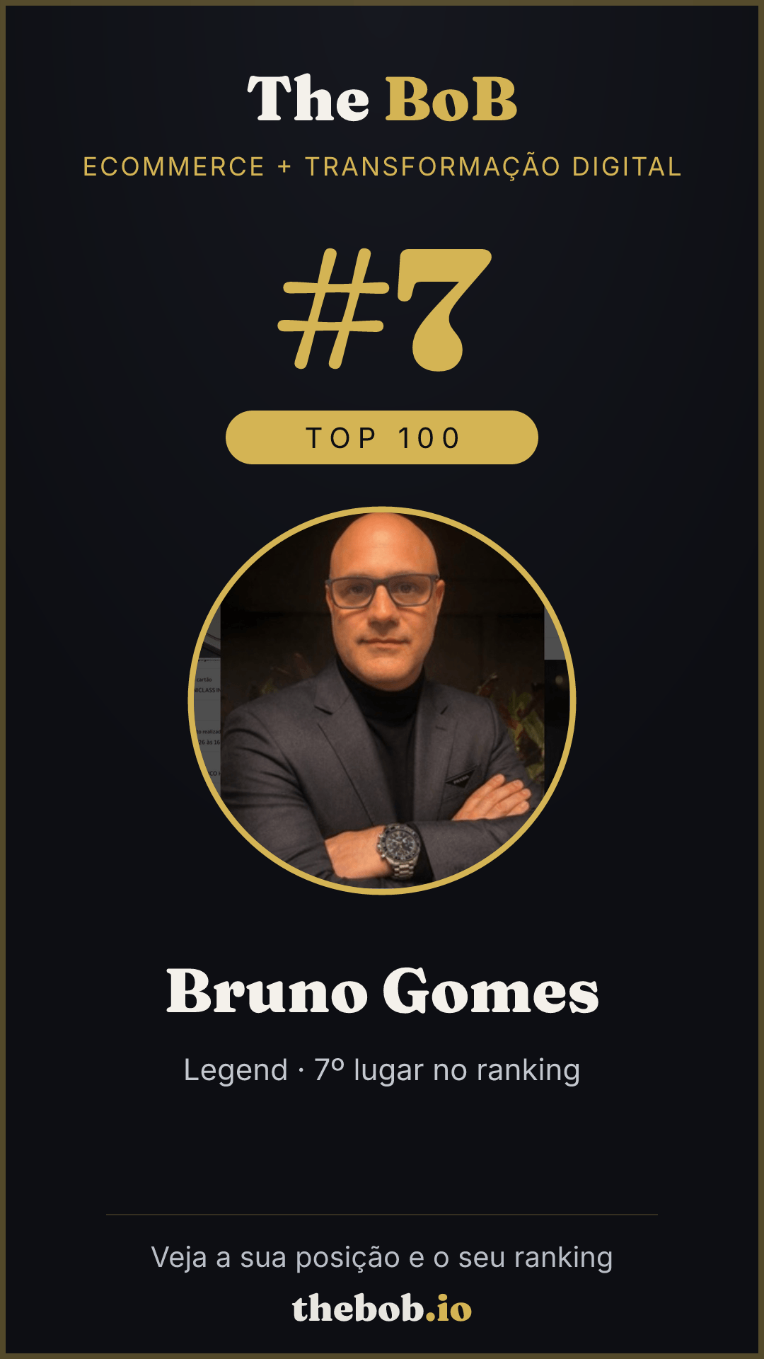 Selo The BoB · Bruno Gomes
