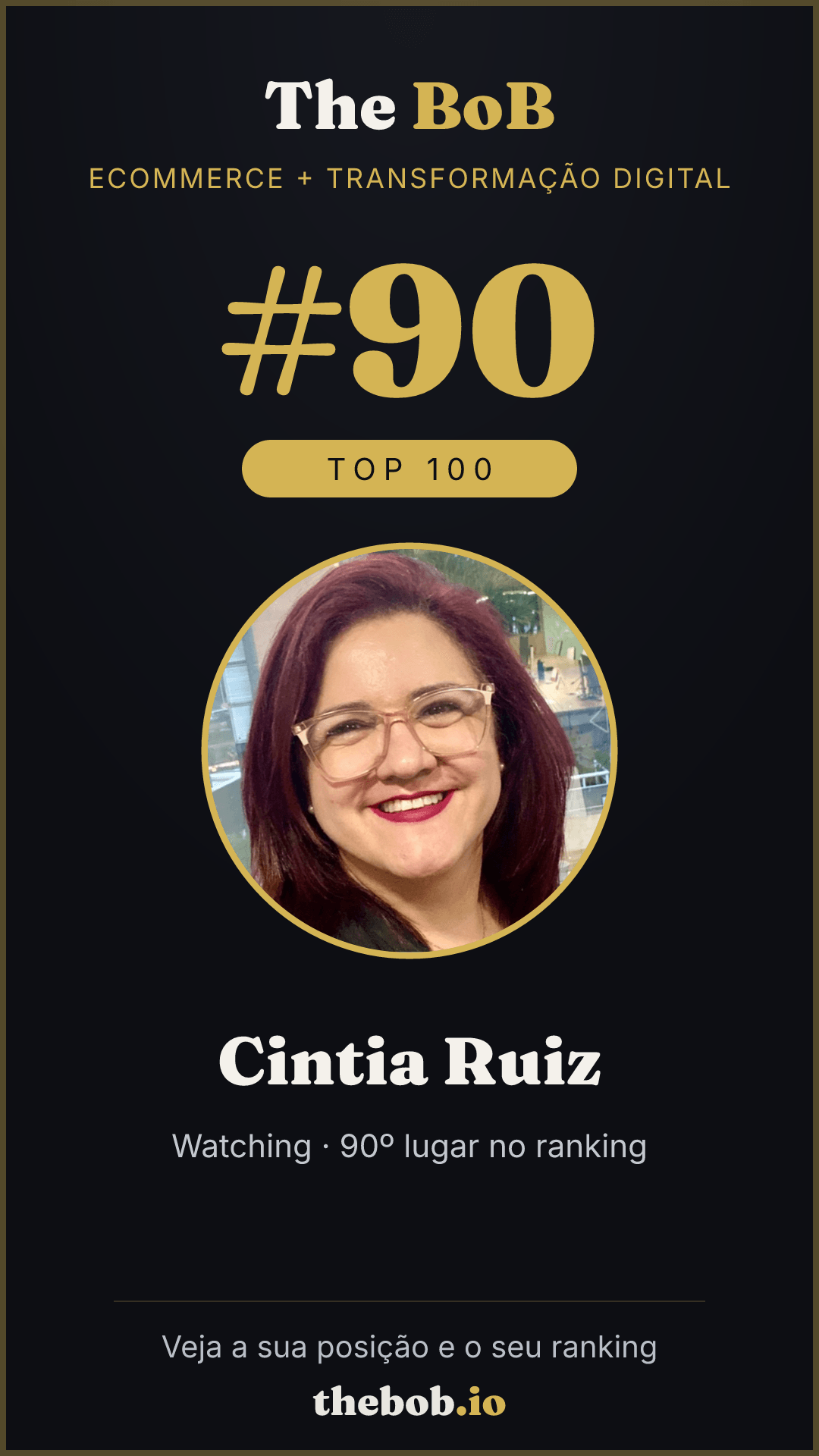Selo The BoB · Cintia Ruiz