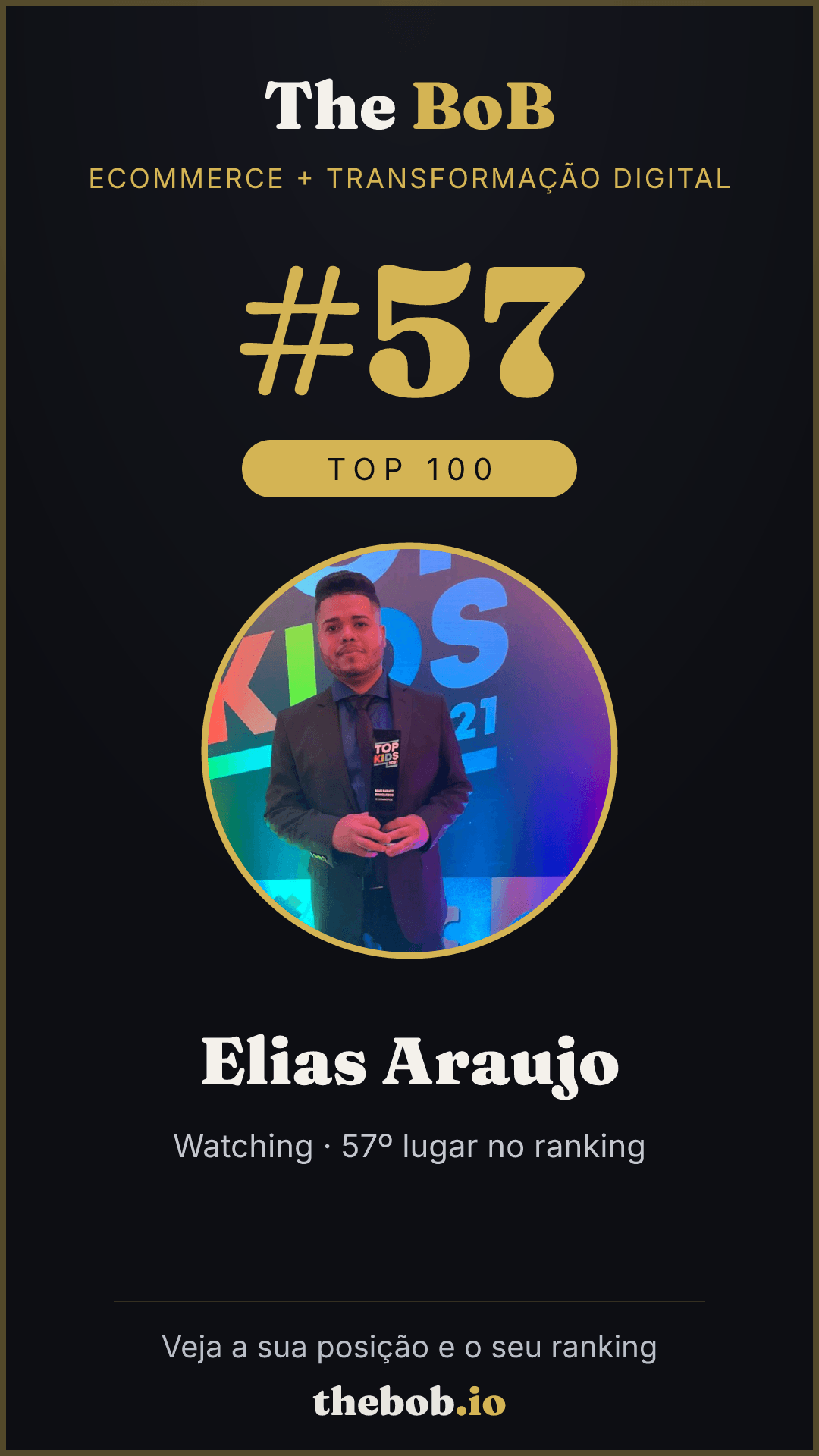 Selo The BoB · Elias Araujo