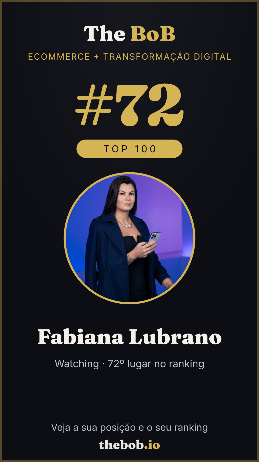 Selo The BoB · Fabiana Lubrano