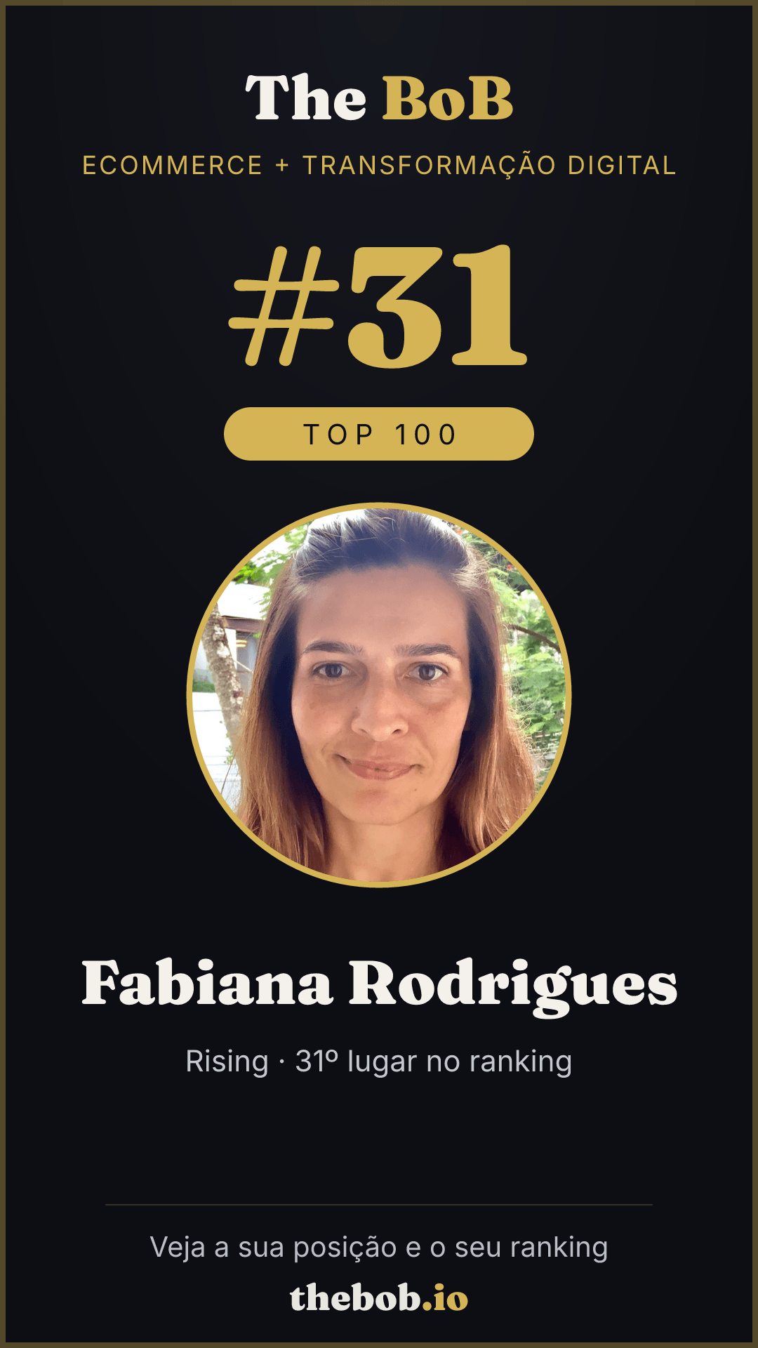 Selo The BoB · Fabiana Rodrigues