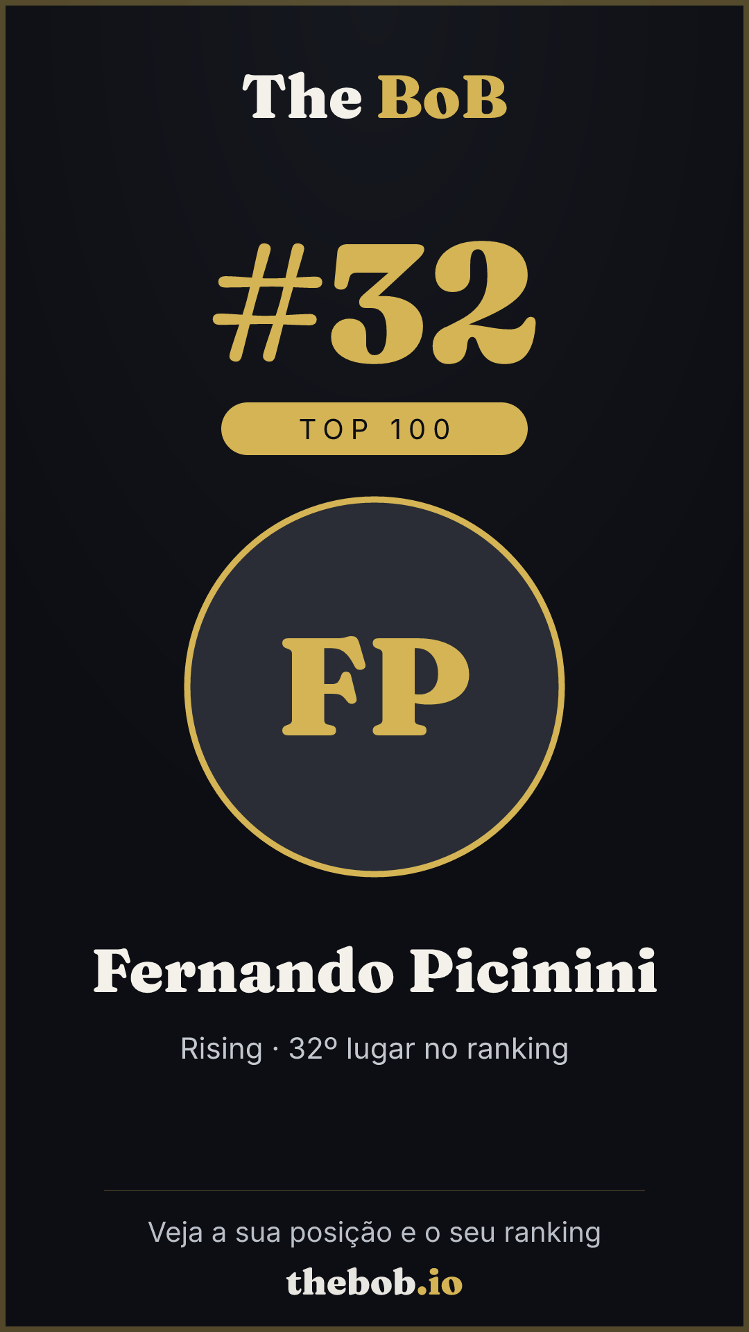 Selo The BoB · Fernando Picinini