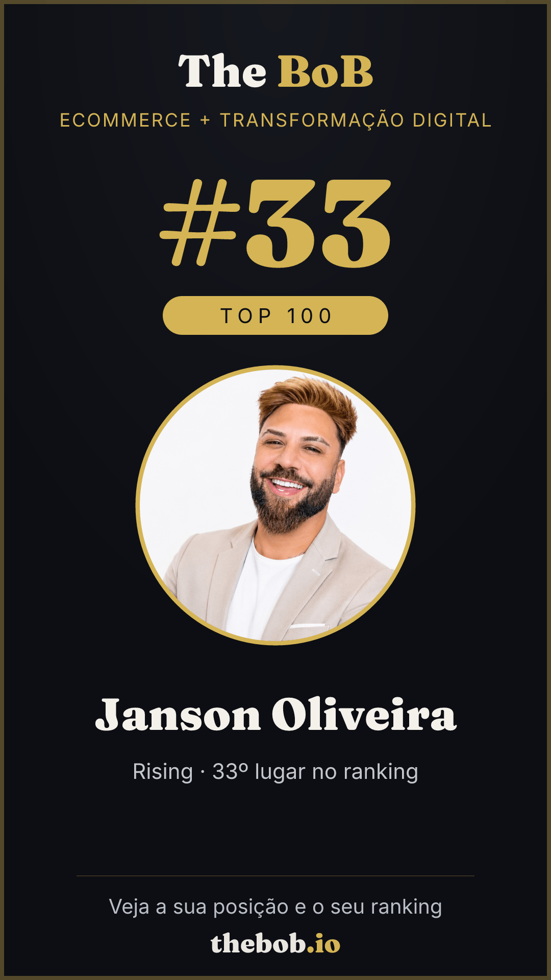 Selo The BoB · Janson Oliveira