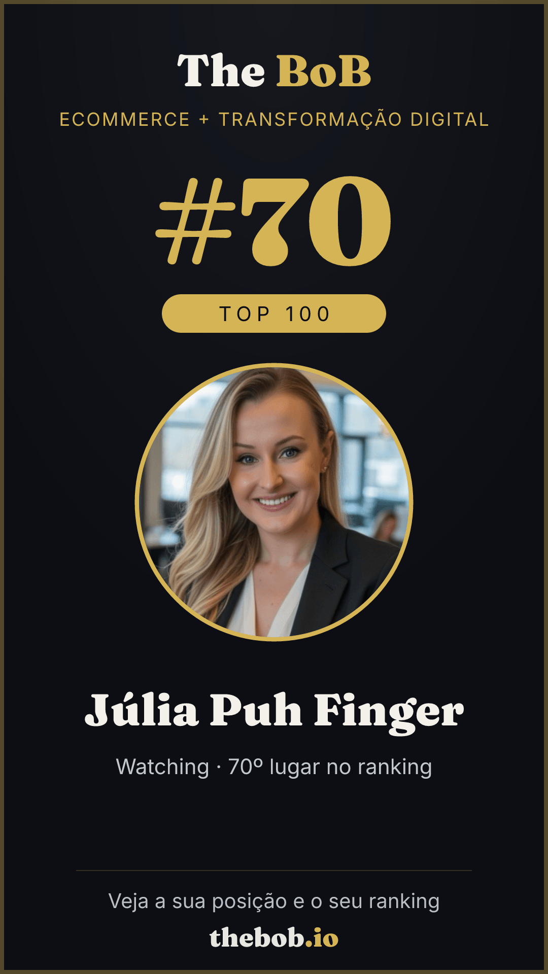 Selo The BoB · Júlia Puh Finger