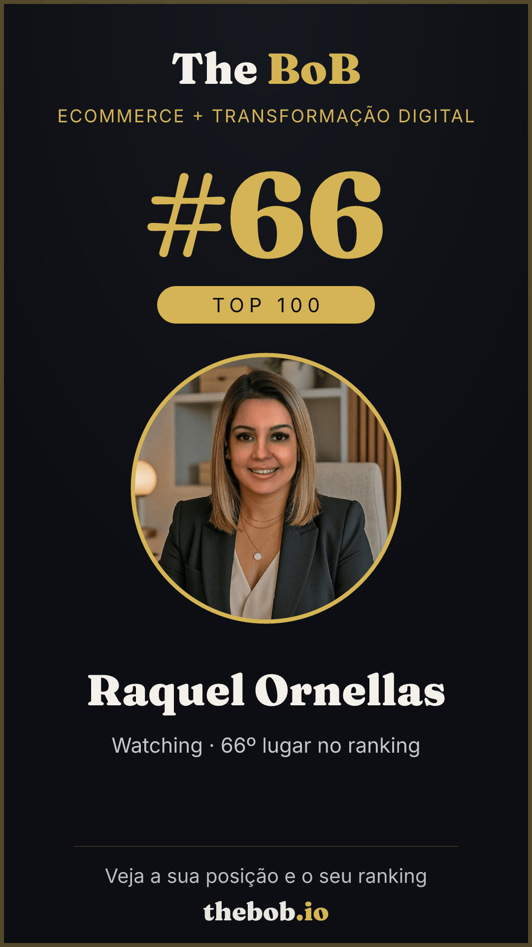 Selo The BoB · Raquel Ornellas