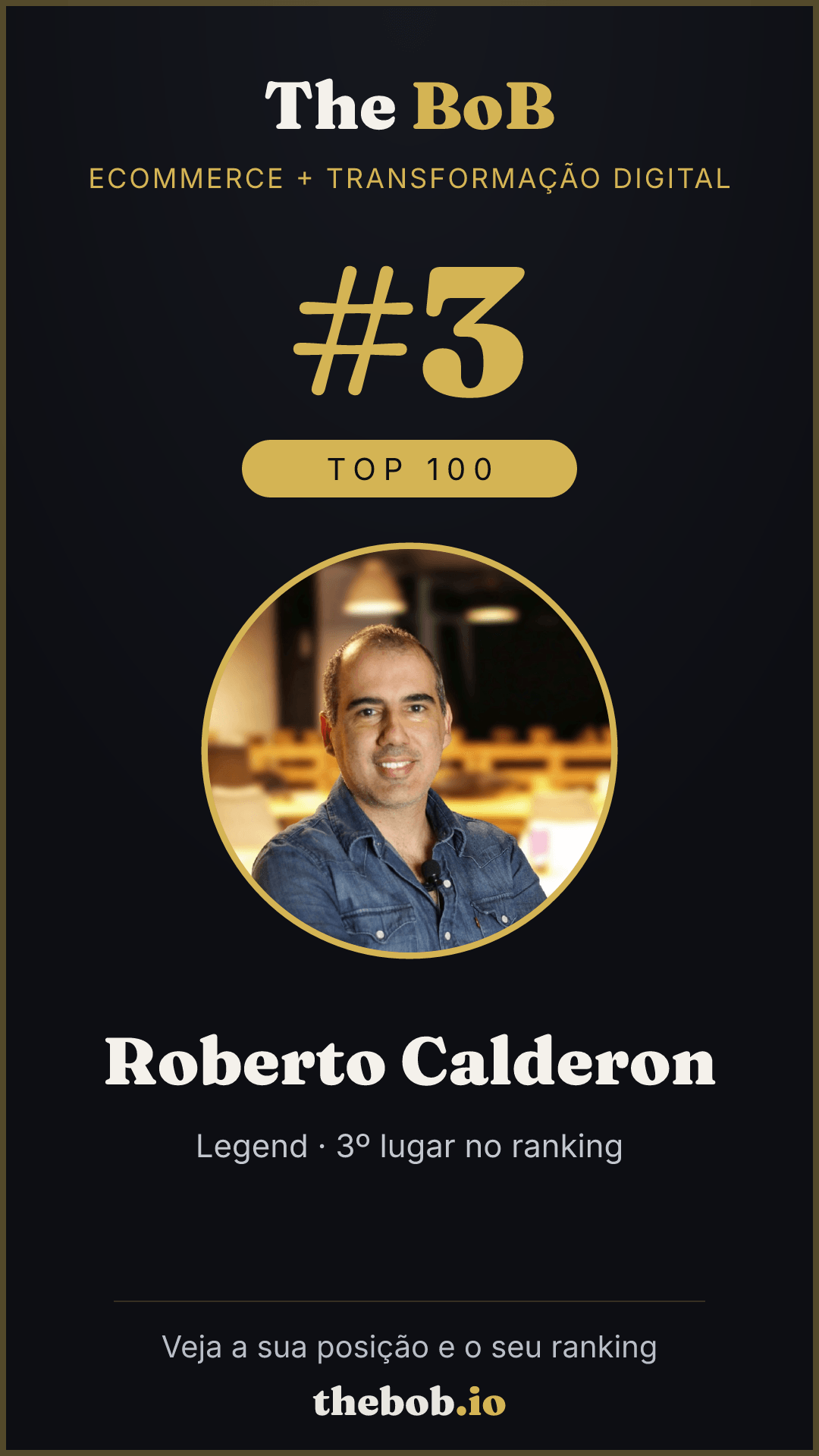 Selo The BoB · Roberto Calderon