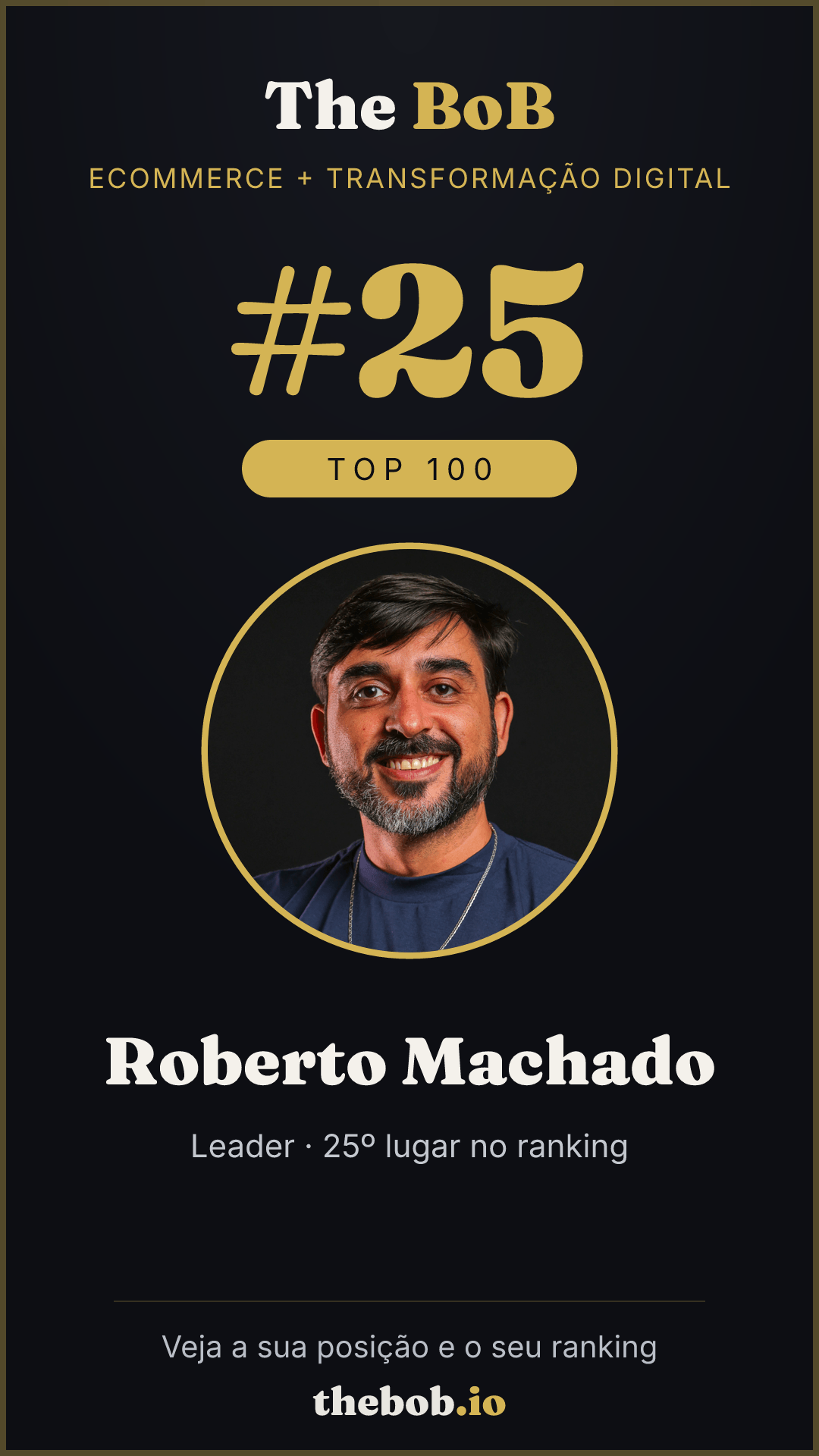 Selo The BoB · Roberto Machado