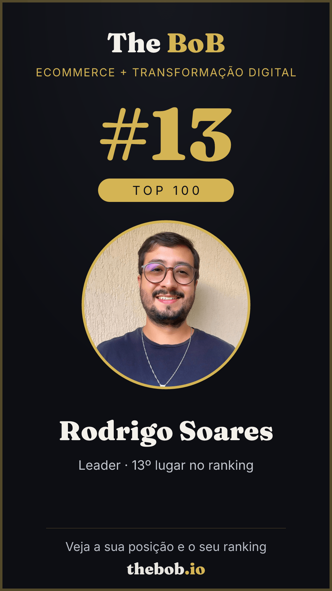Selo The BoB · Rodrigo Soares