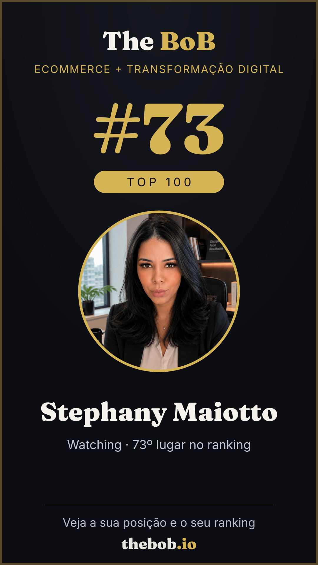Selo The BoB · Stephany Maiotto