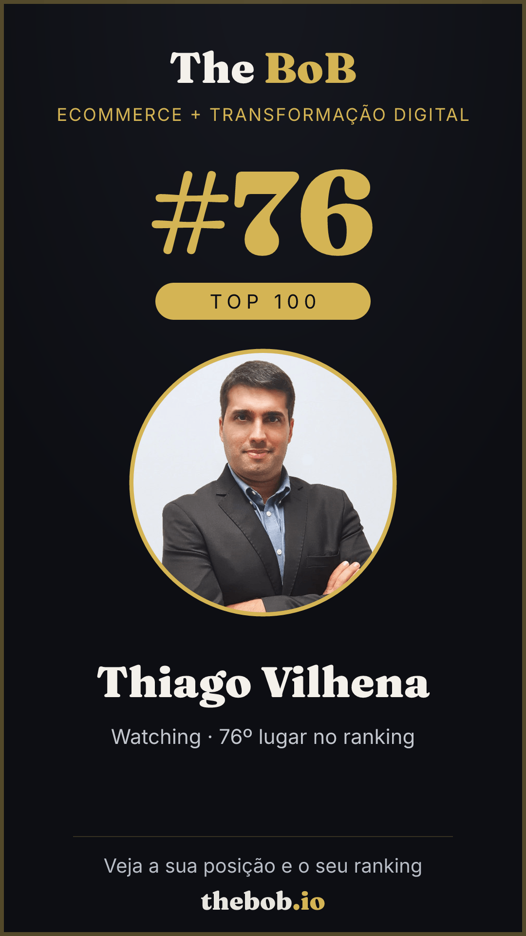 Selo The BoB · Thiago Vilhena