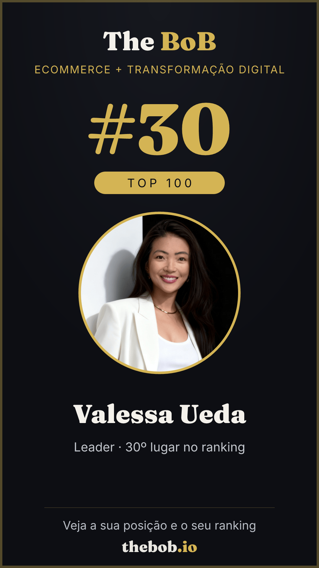 Selo The BoB · Valessa Ueda