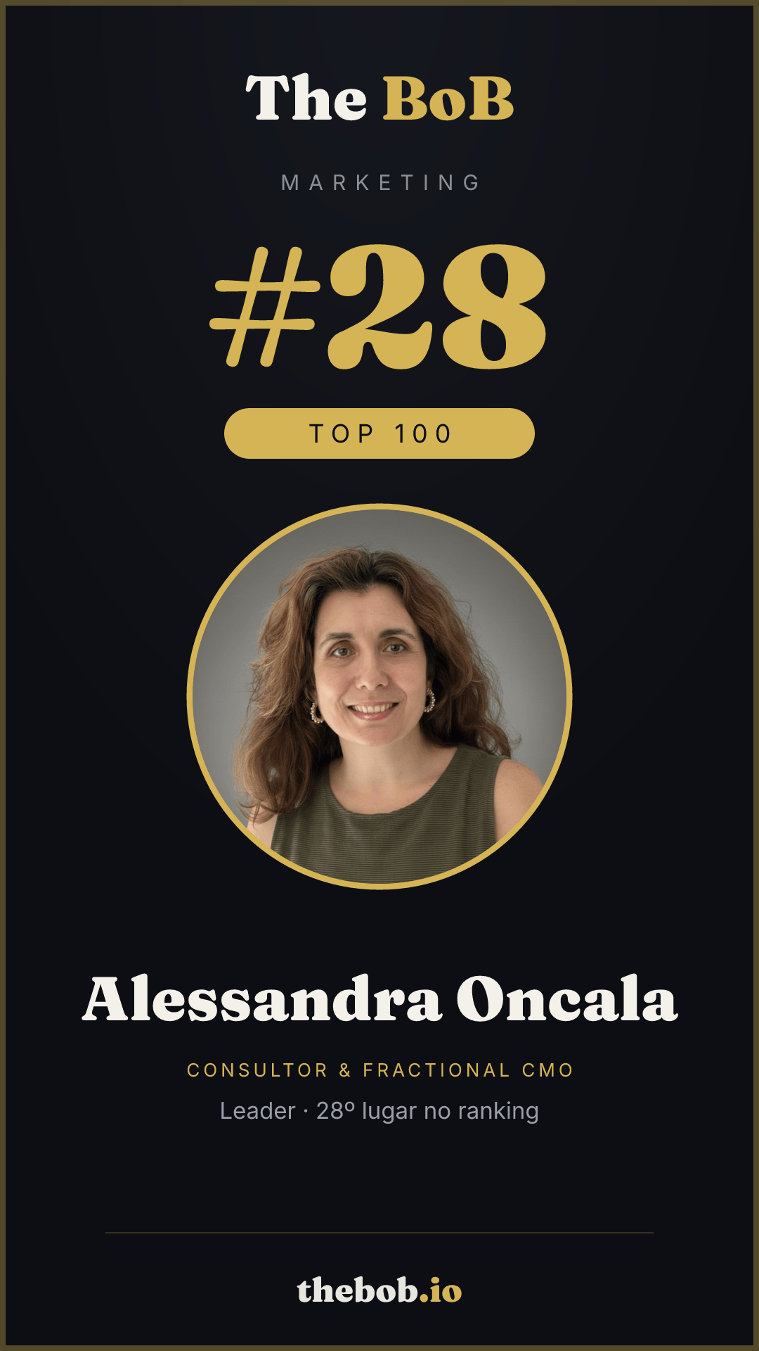 Selo The BoB · Alessandra Oncala