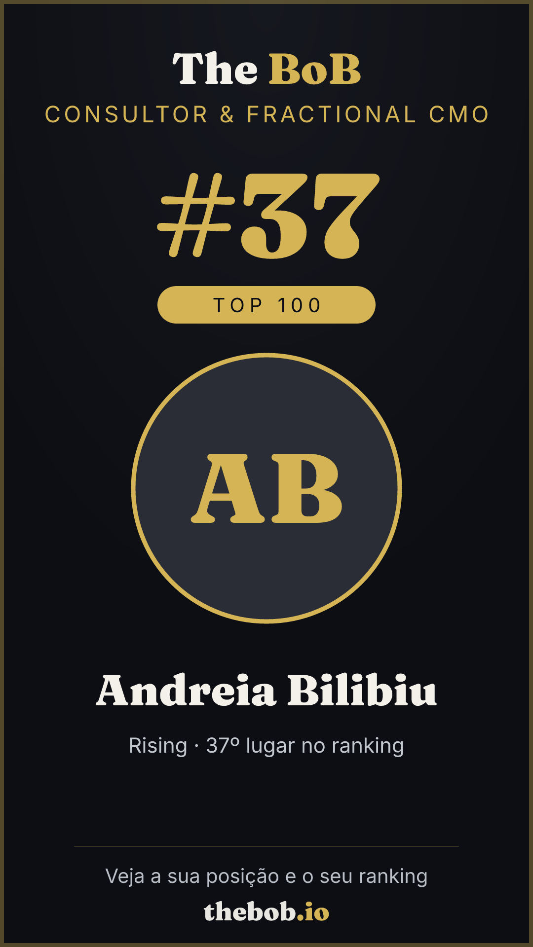 Selo The BoB · Andreia Bilibiu