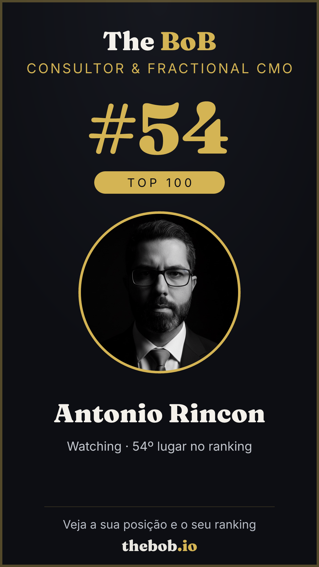 Selo The BoB · Antonio Rincon