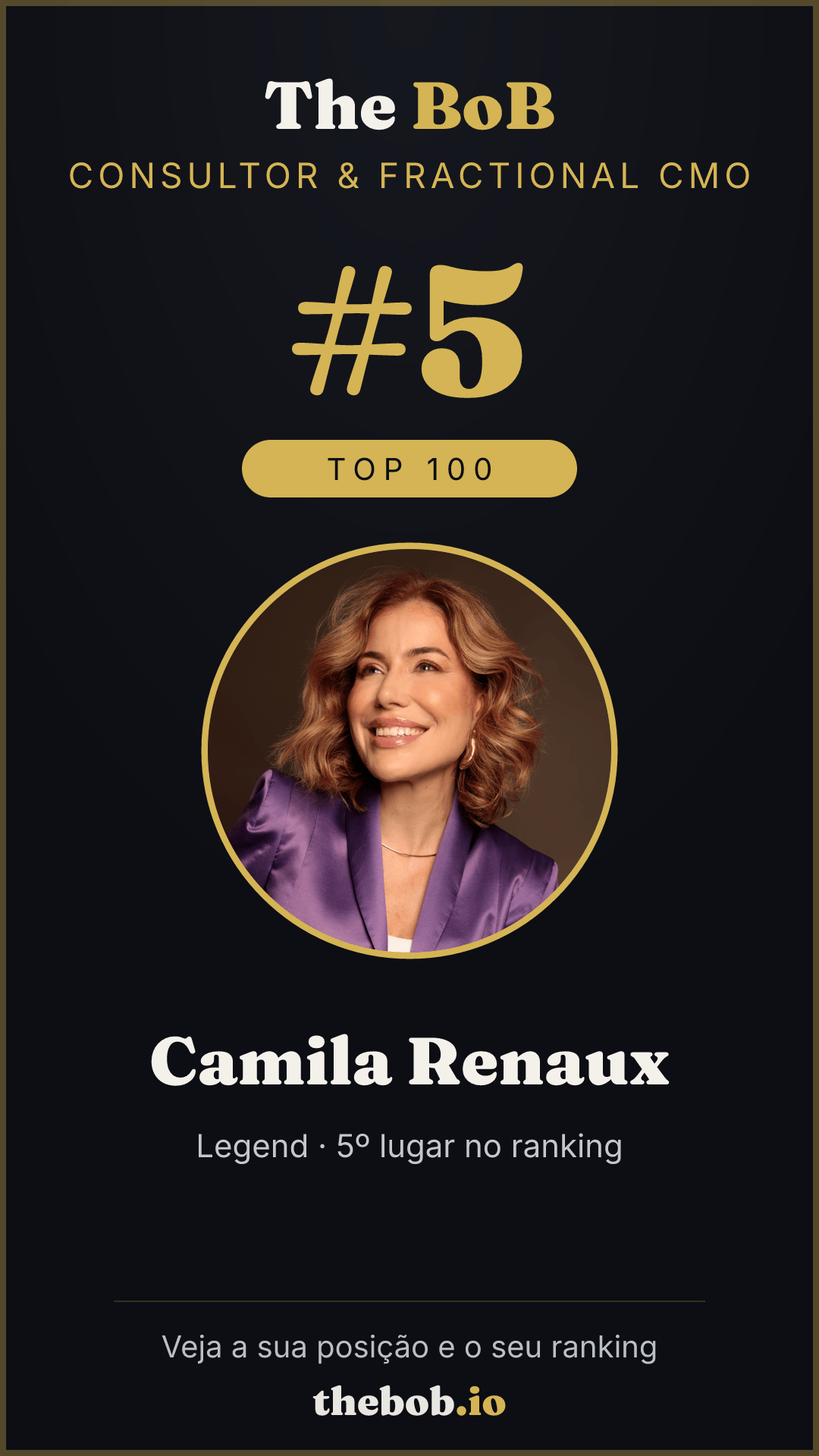 Selo The BoB · Camila Renaux