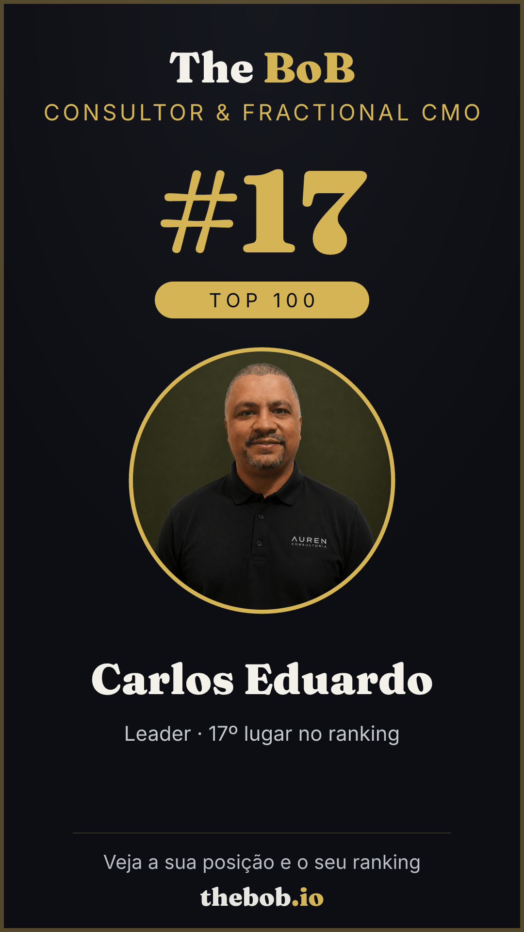 Selo The BoB · Carlos Eduardo