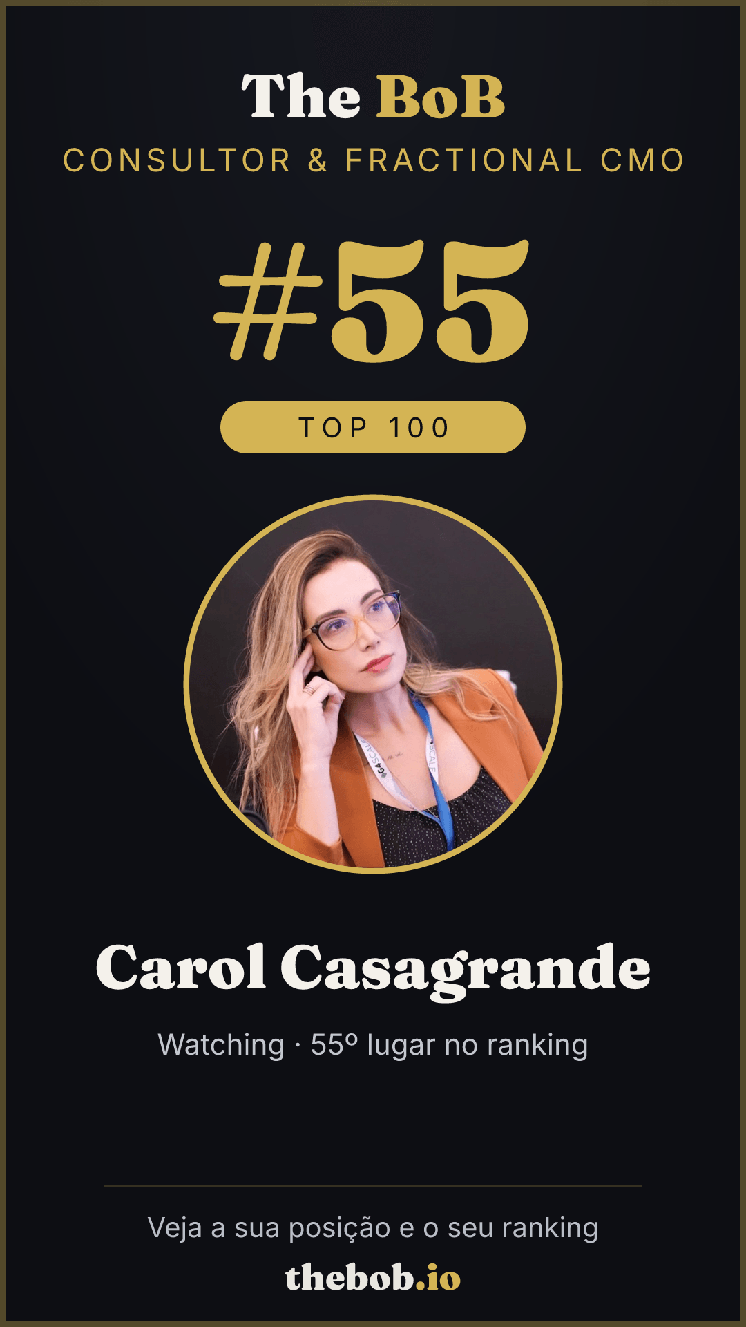 Selo The BoB · Carol Casagrande
