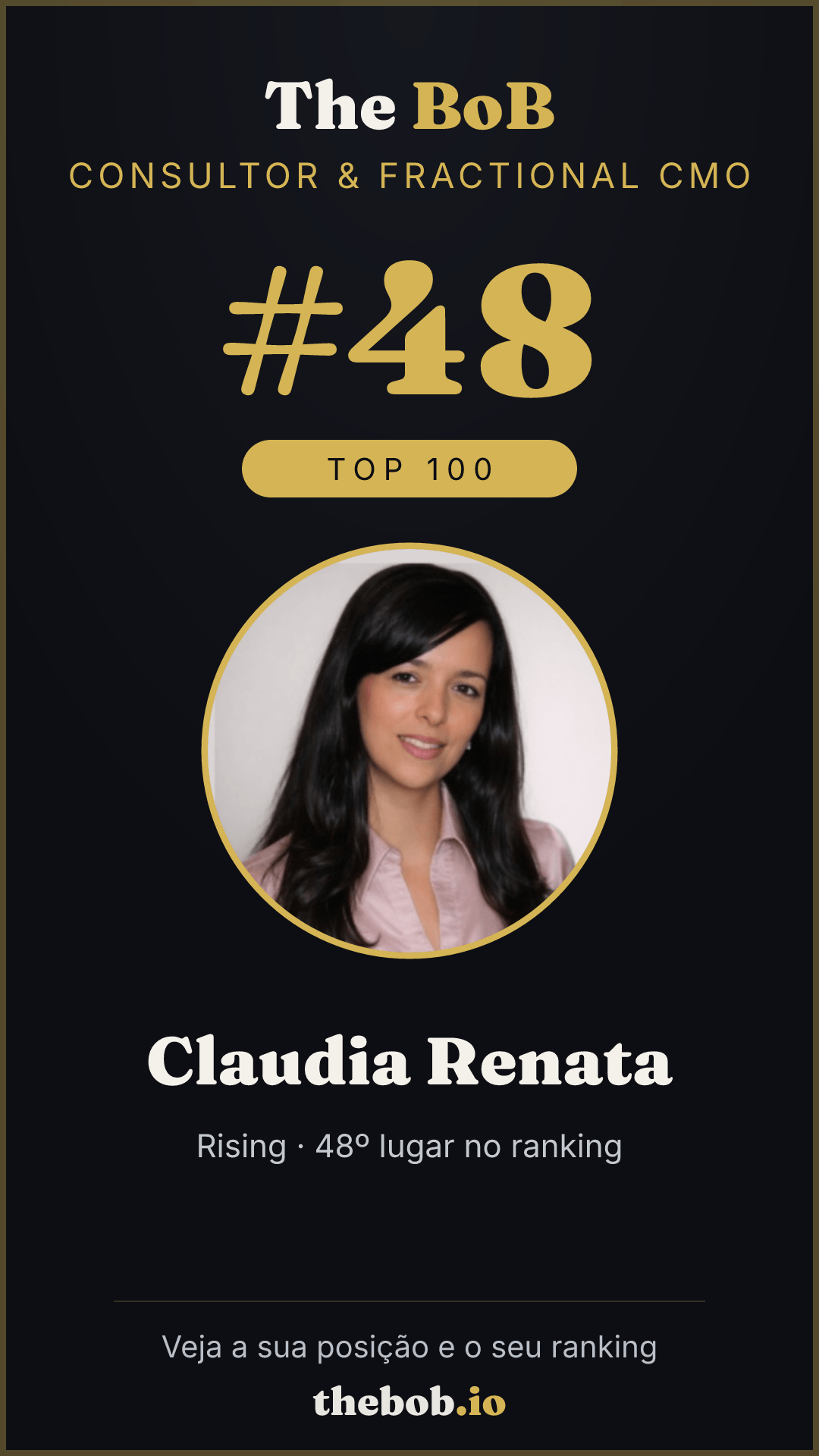 Selo The BoB · Claudia Renata