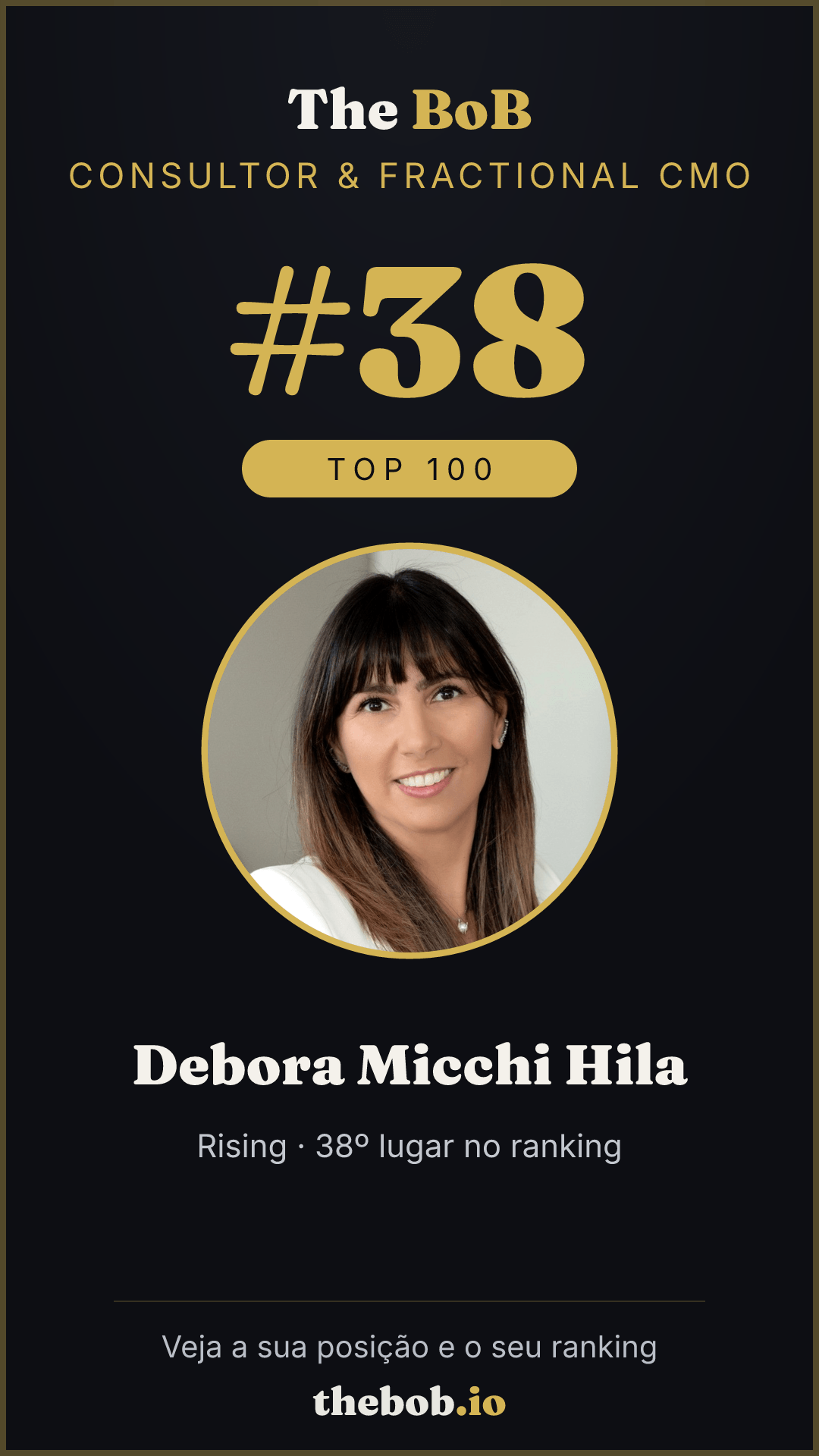Selo The BoB · Debora Micchi Hila