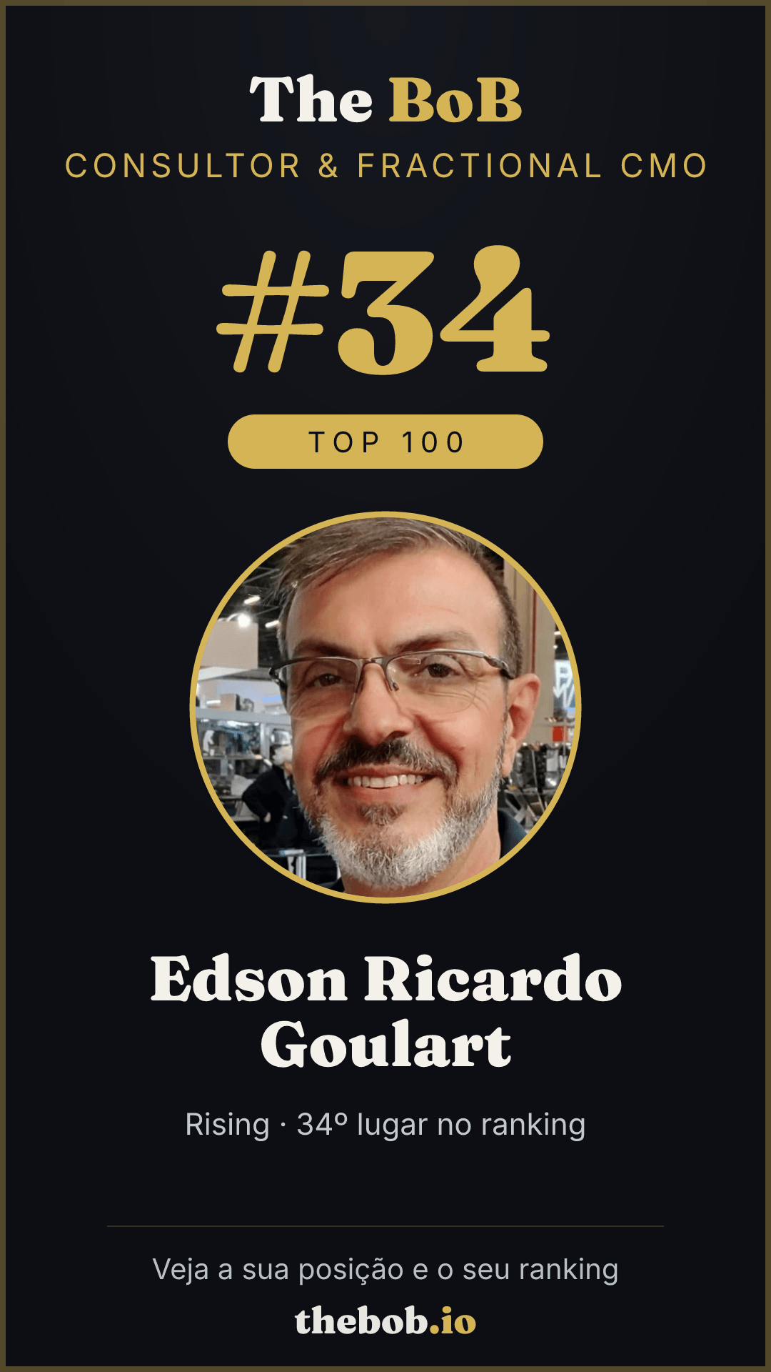 Selo The BoB · Edson Ricardo Goulart