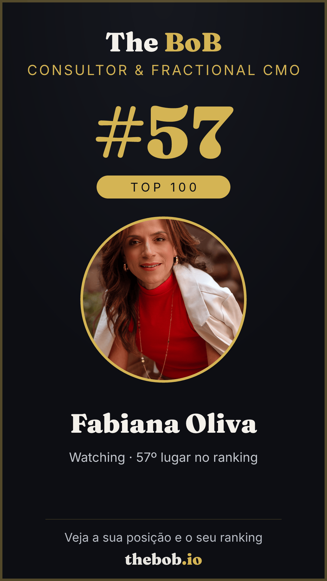 Selo The BoB · Fabiana Oliva