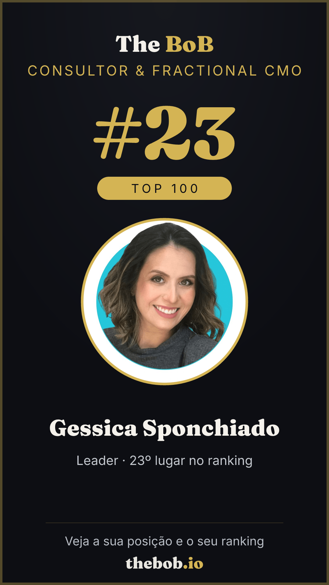 Selo The BoB · Gessica Sponchiado