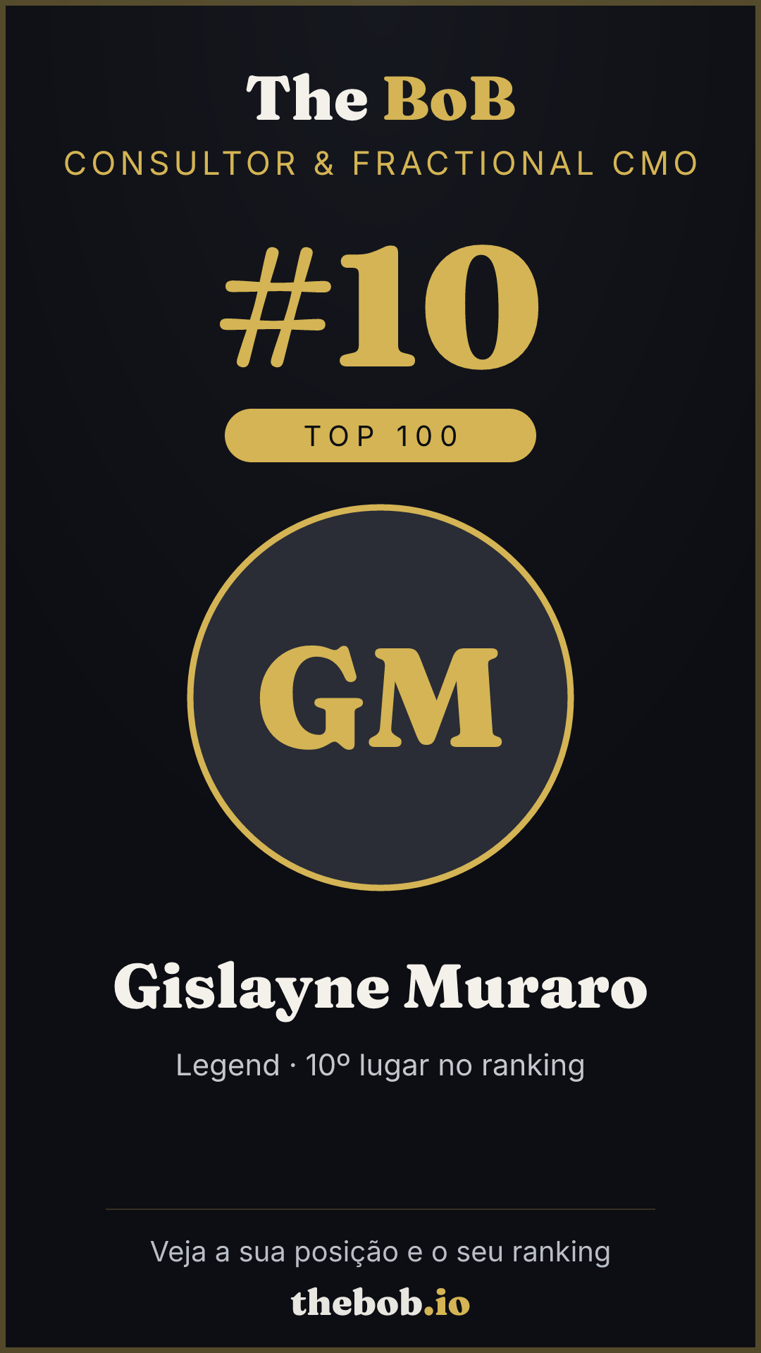 Selo The BoB · Gislayne Muraro