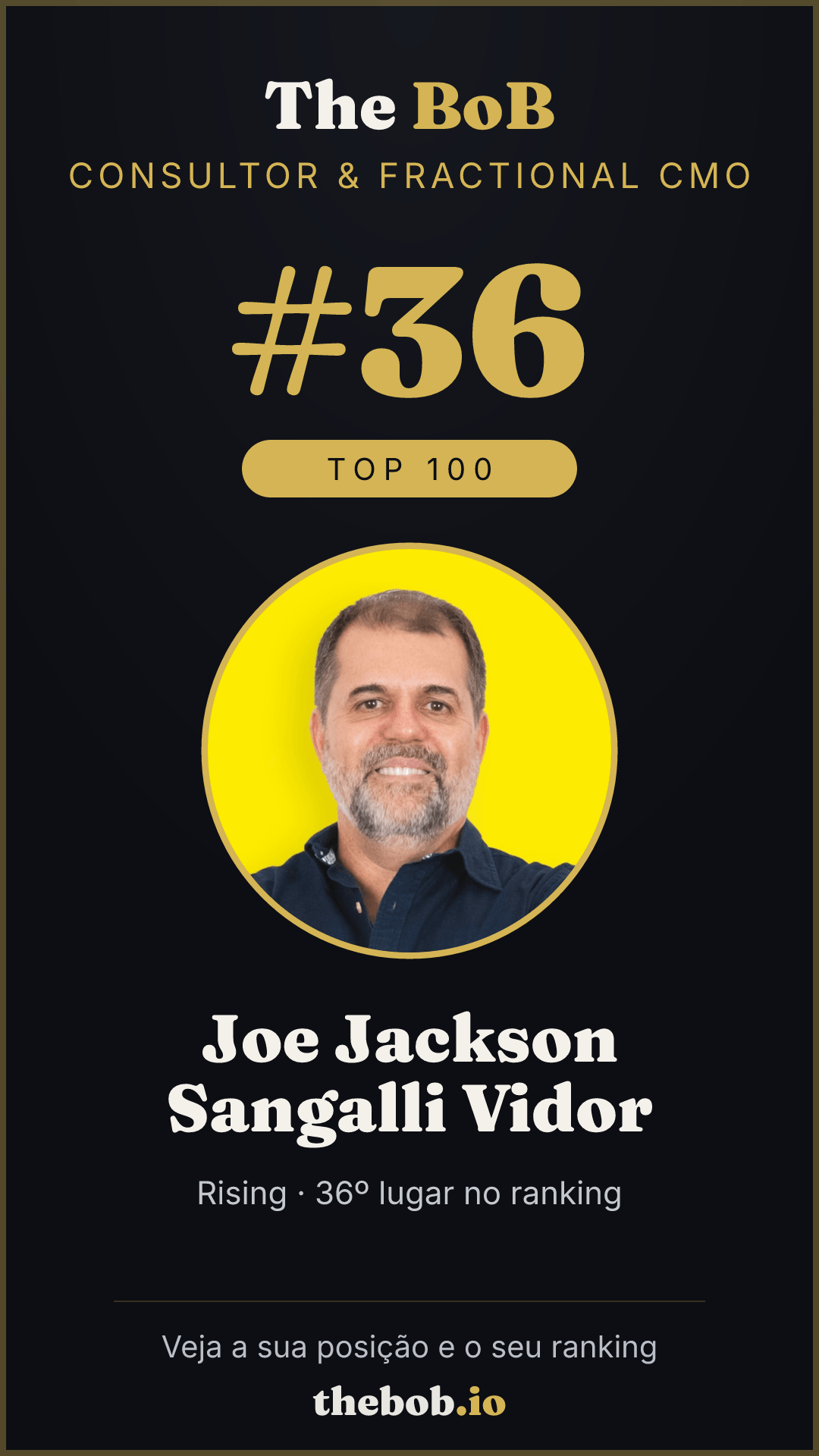 Selo The BoB · Joe Jackson Sangalli Vidor