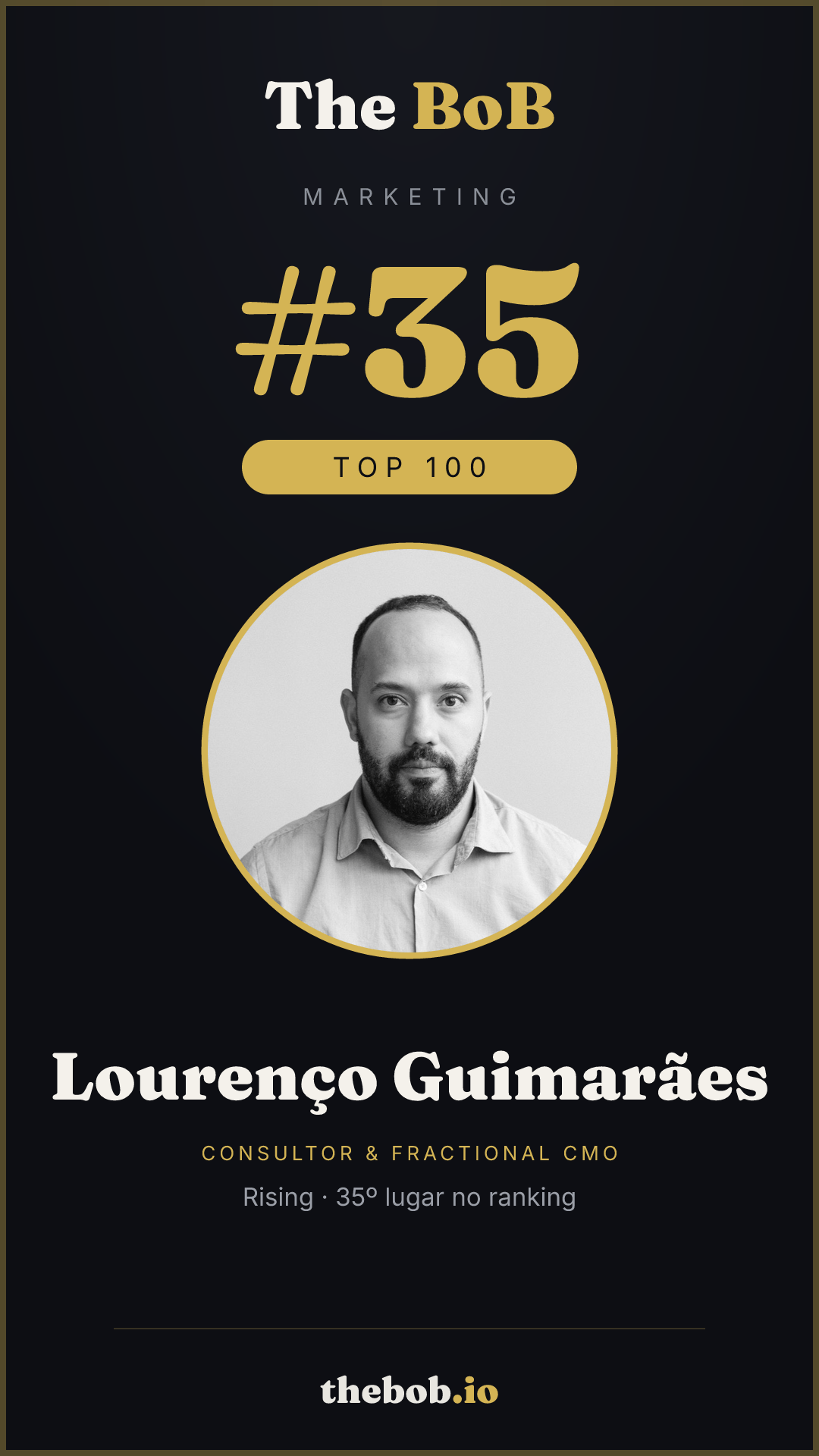 Selo The BoB · Lourenço Guimarães