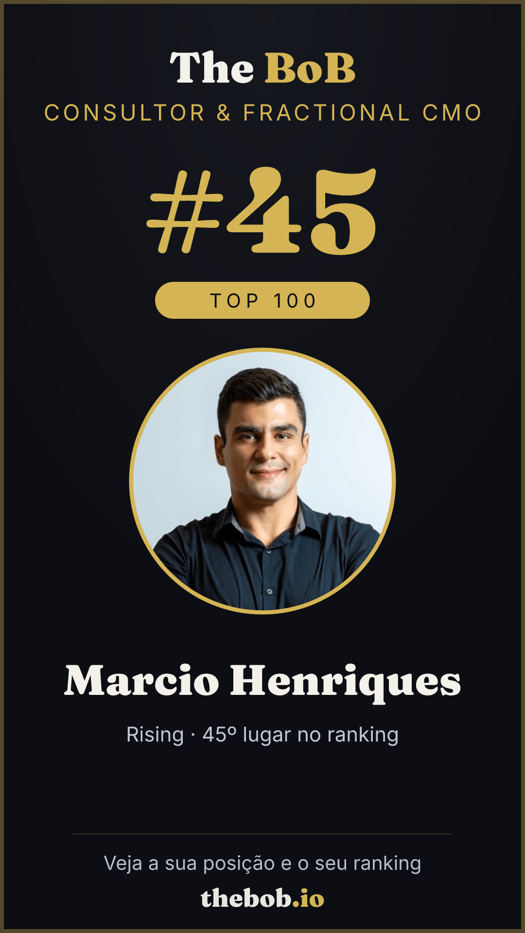 Selo The BoB · Marcio Henriques