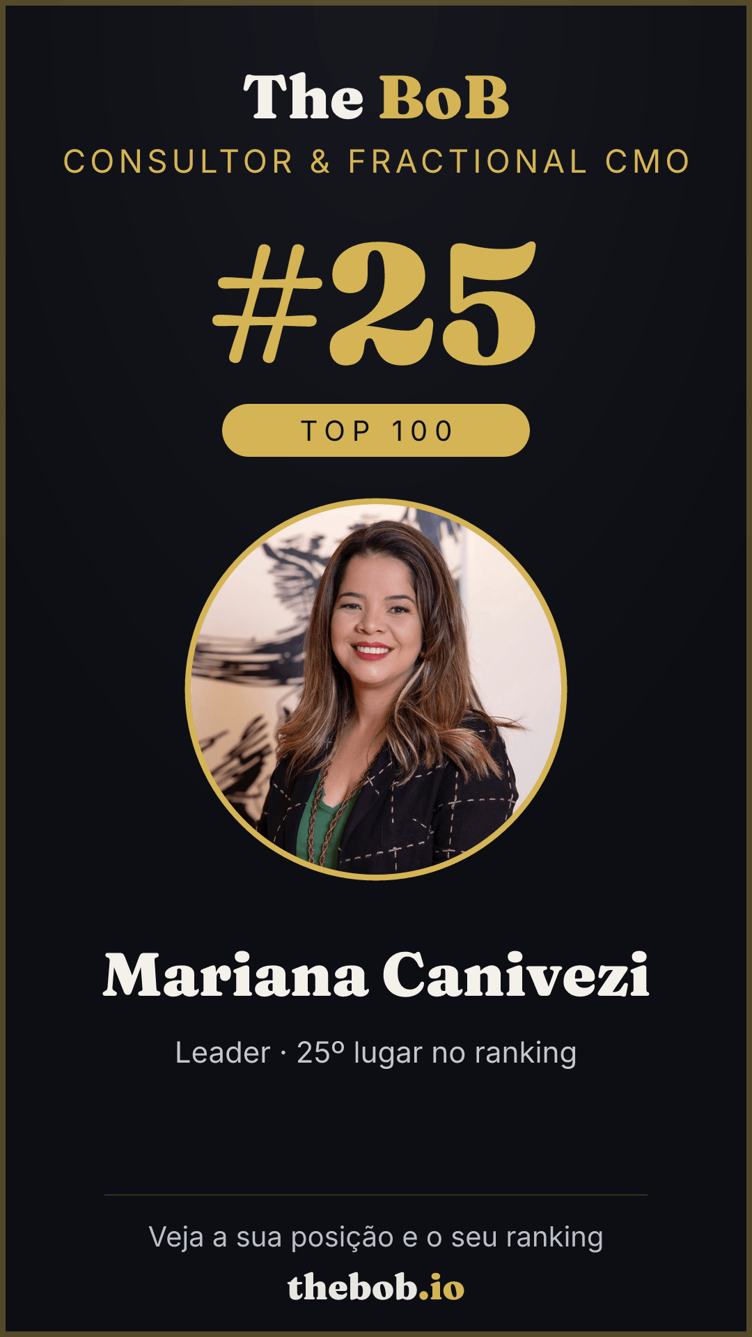 Selo The BoB · Mariana Canivezi