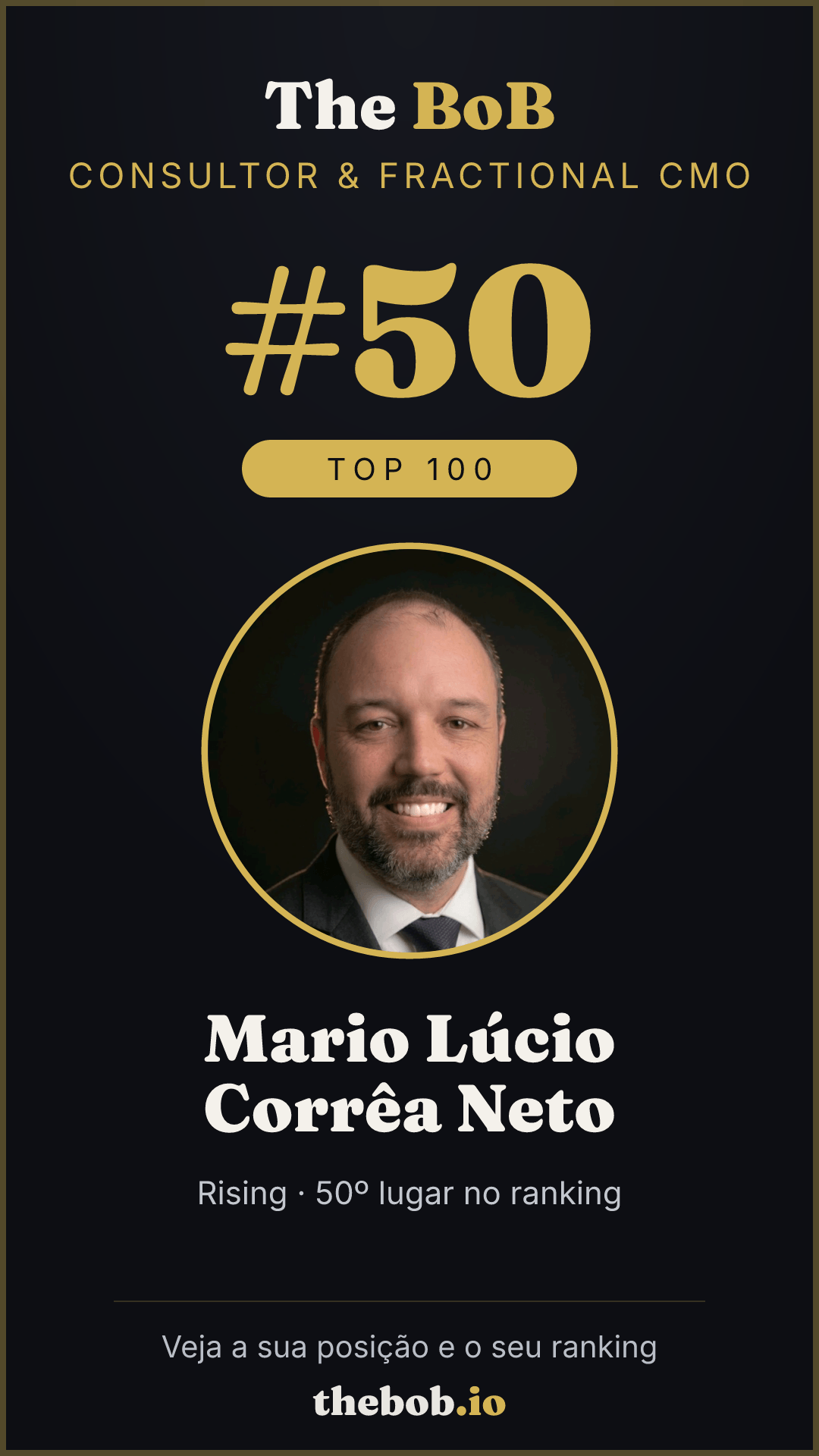 Selo The BoB · Mario Lúcio Corrêa Neto