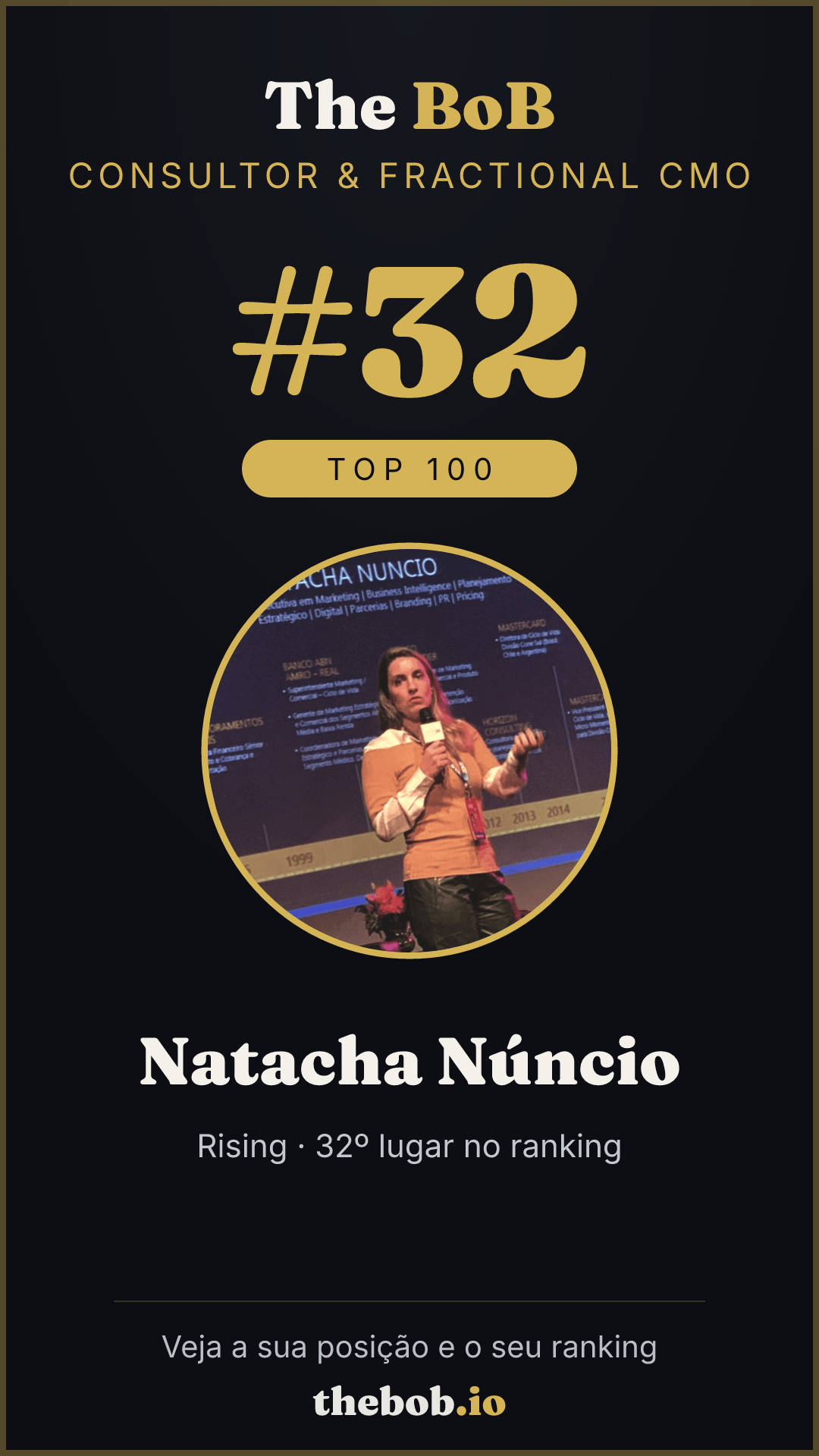 Selo The BoB · Natacha Núncio