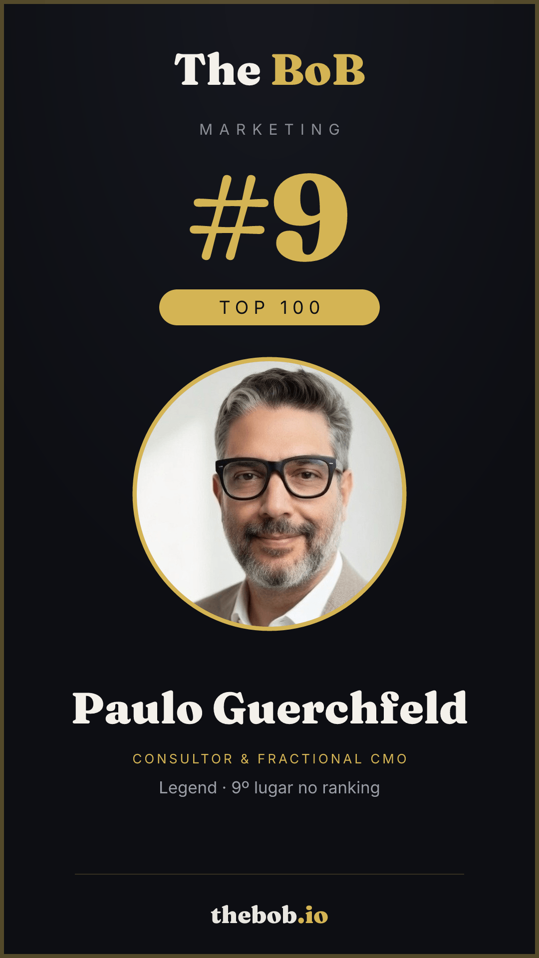 Selo The BoB · Paulo Guerchfeld