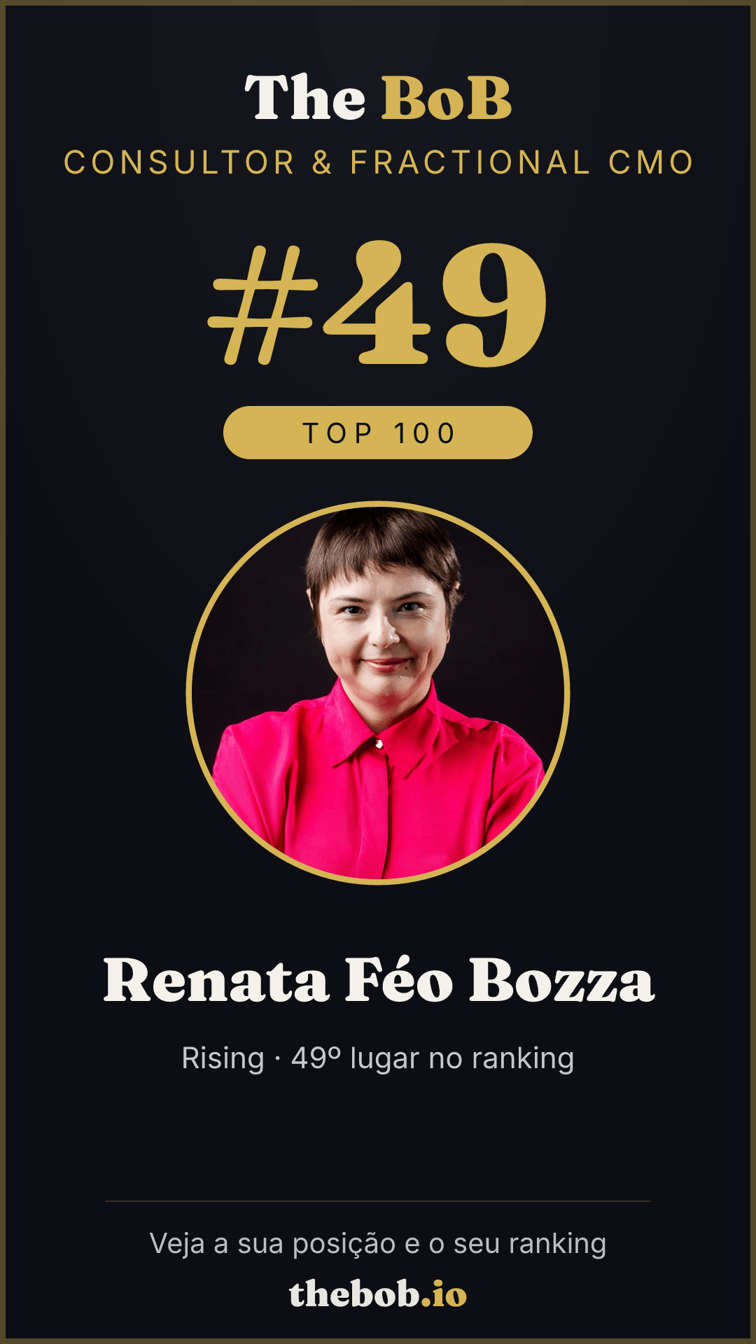 Selo The BoB · Renata Féo Bozza