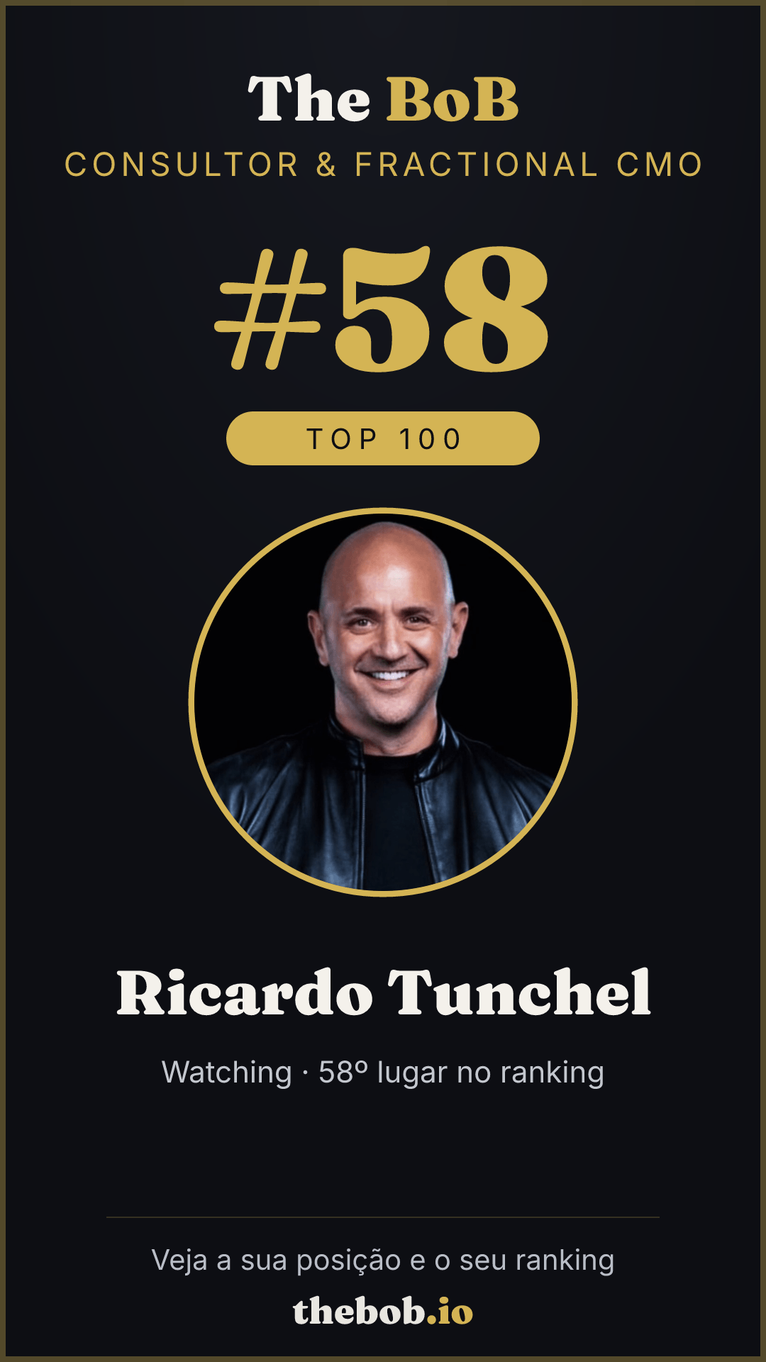 Selo The BoB · Ricardo Tunchel