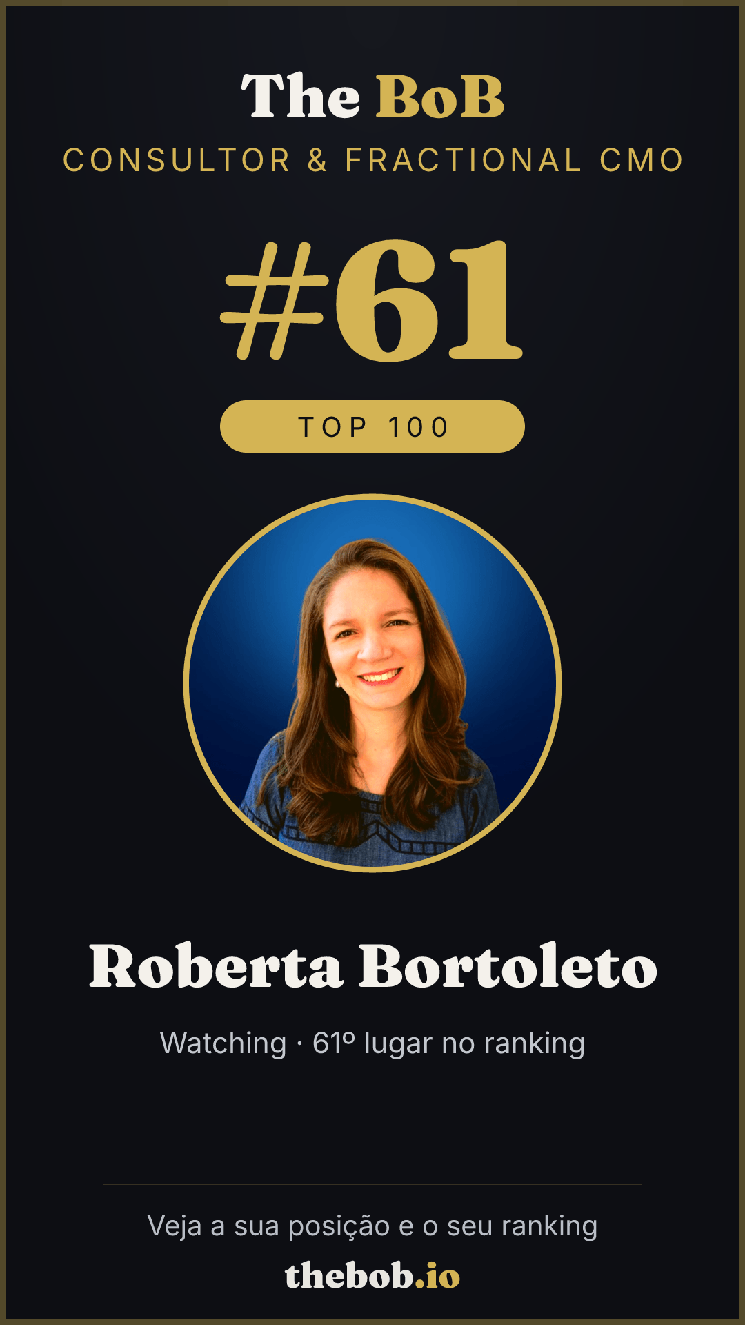 Selo The BoB · Roberta Bortoleto