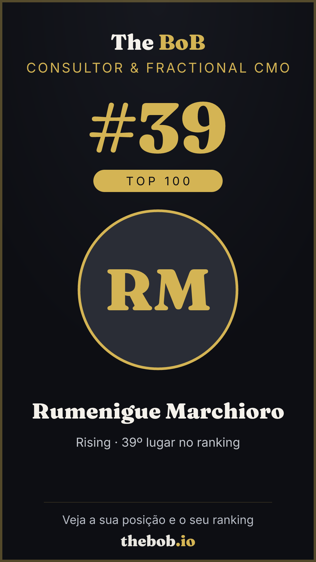 Selo The BoB · Rumenigue Marchioro