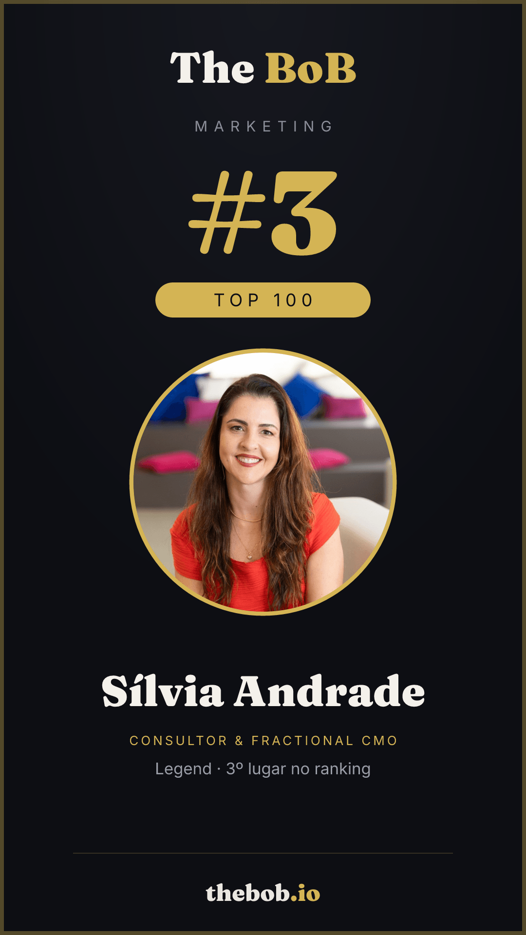 Selo The BoB · Sílvia Andrade