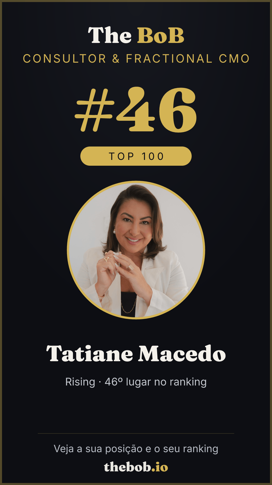 Selo The BoB · Tatiane Macedo