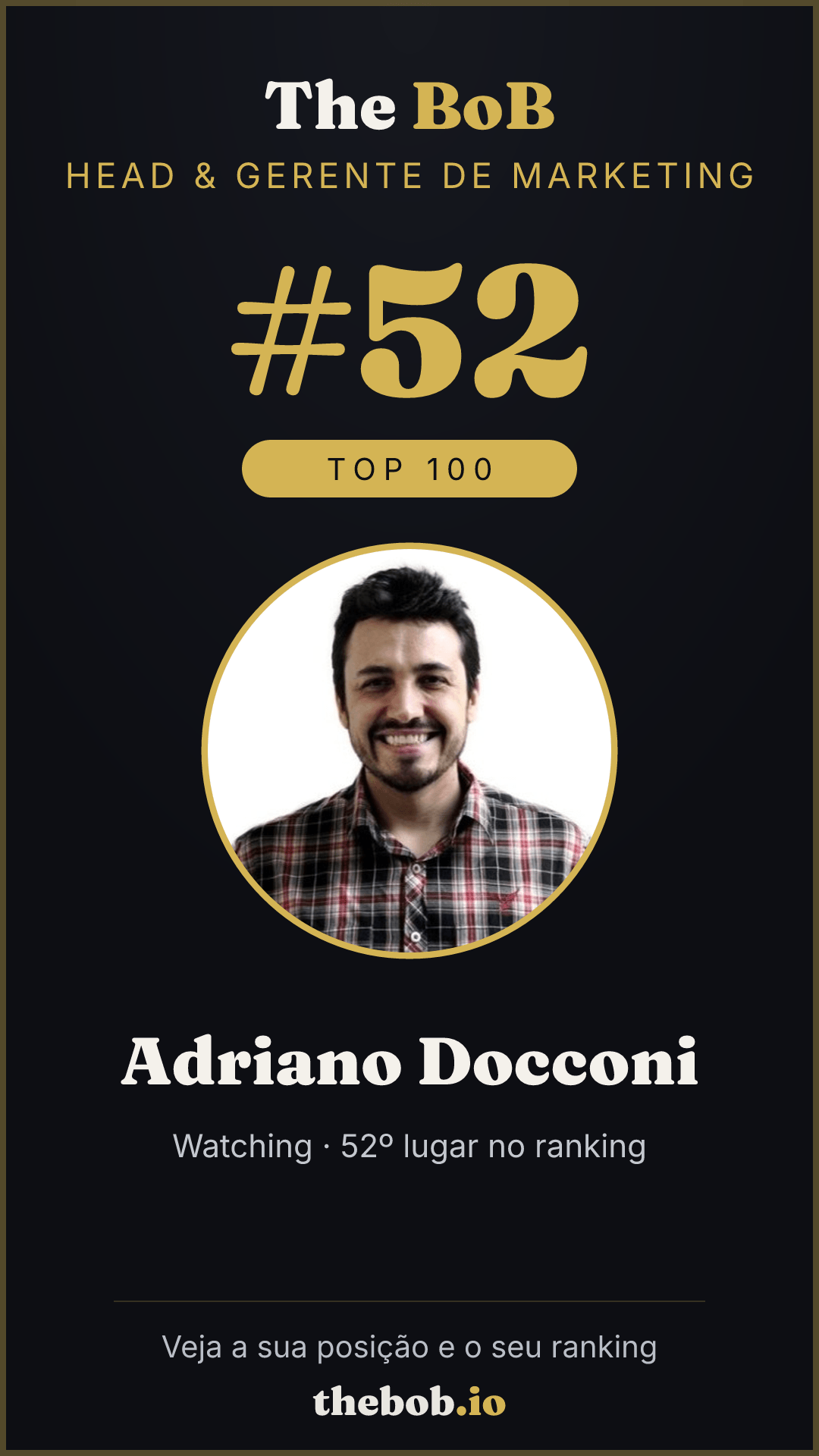 Selo The BoB · Adriano Docconi