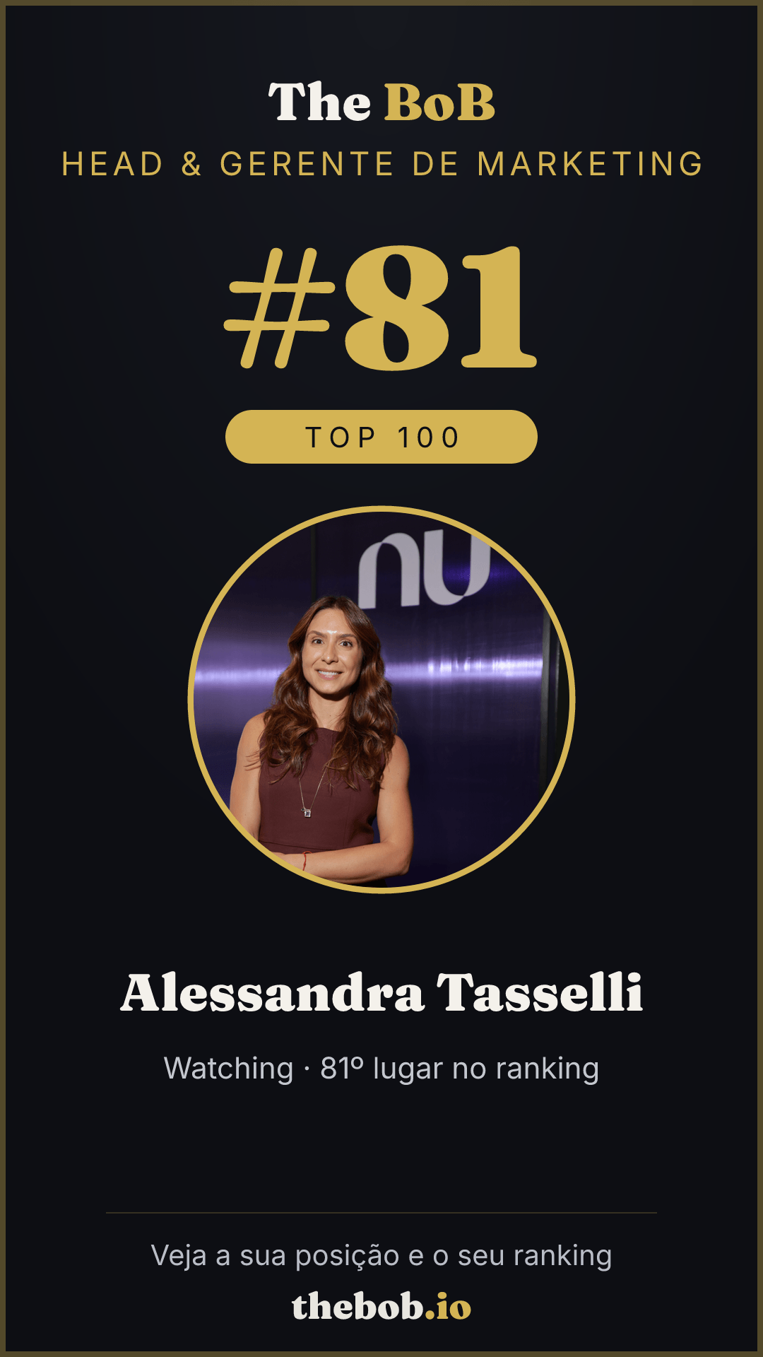 Selo The BoB · Alessandra Tasselli