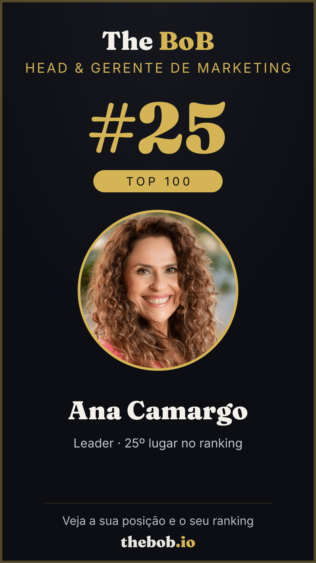 Selo The BoB · Ana Camargo