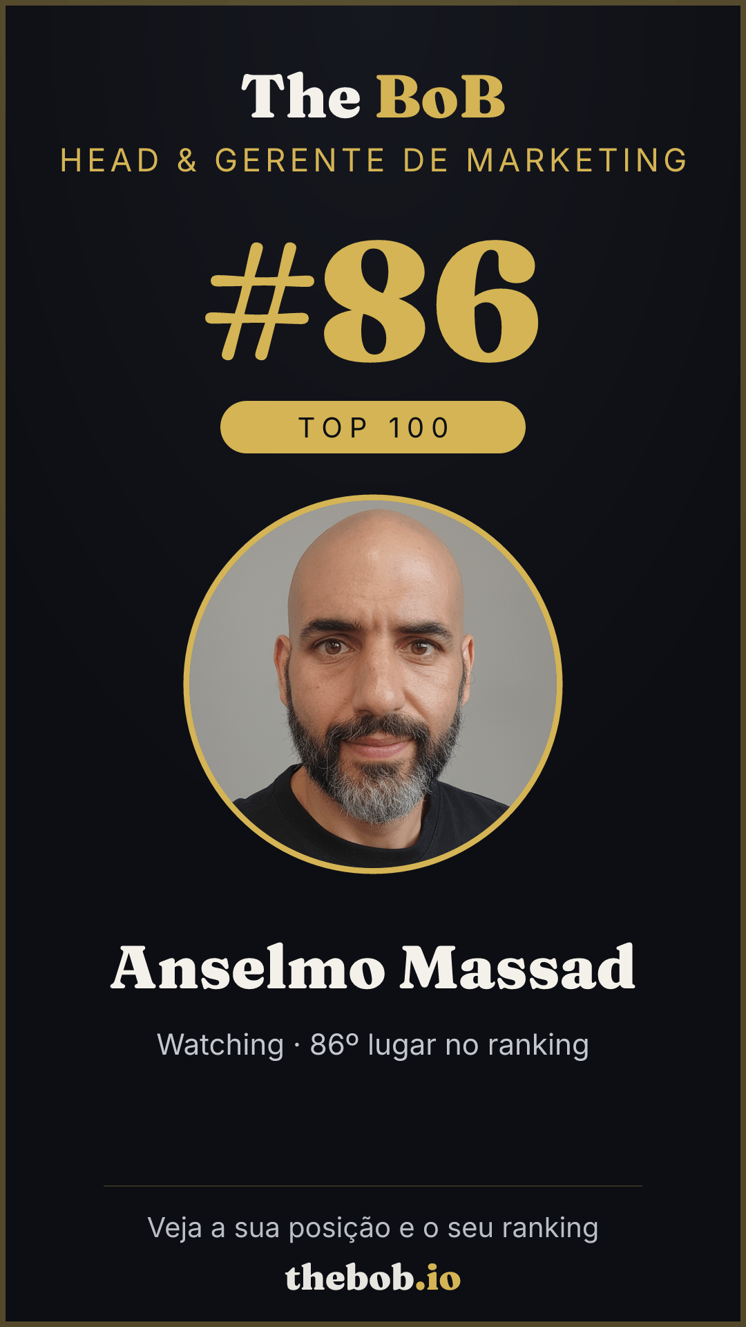 Selo The BoB · Anselmo Massad