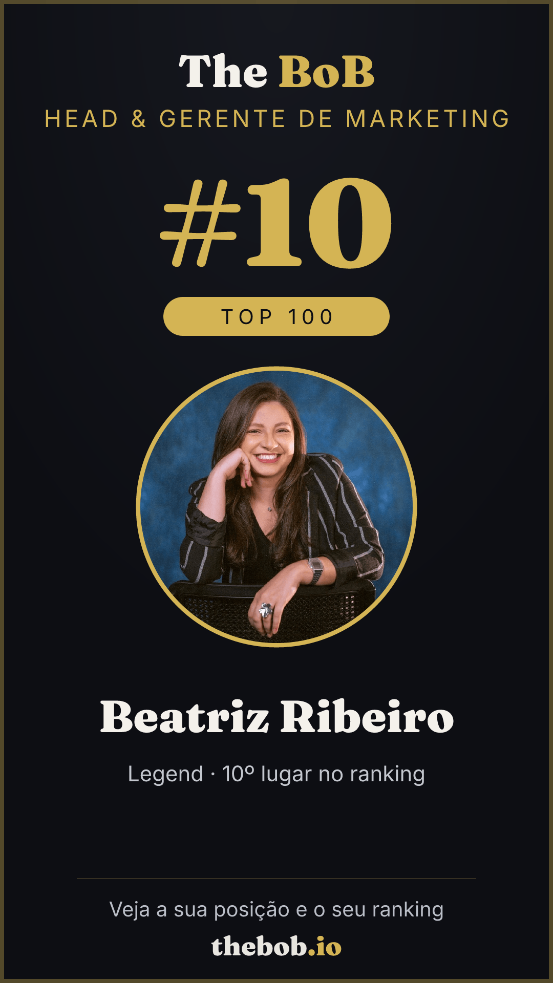 Selo The BoB · Beatriz Ribeiro