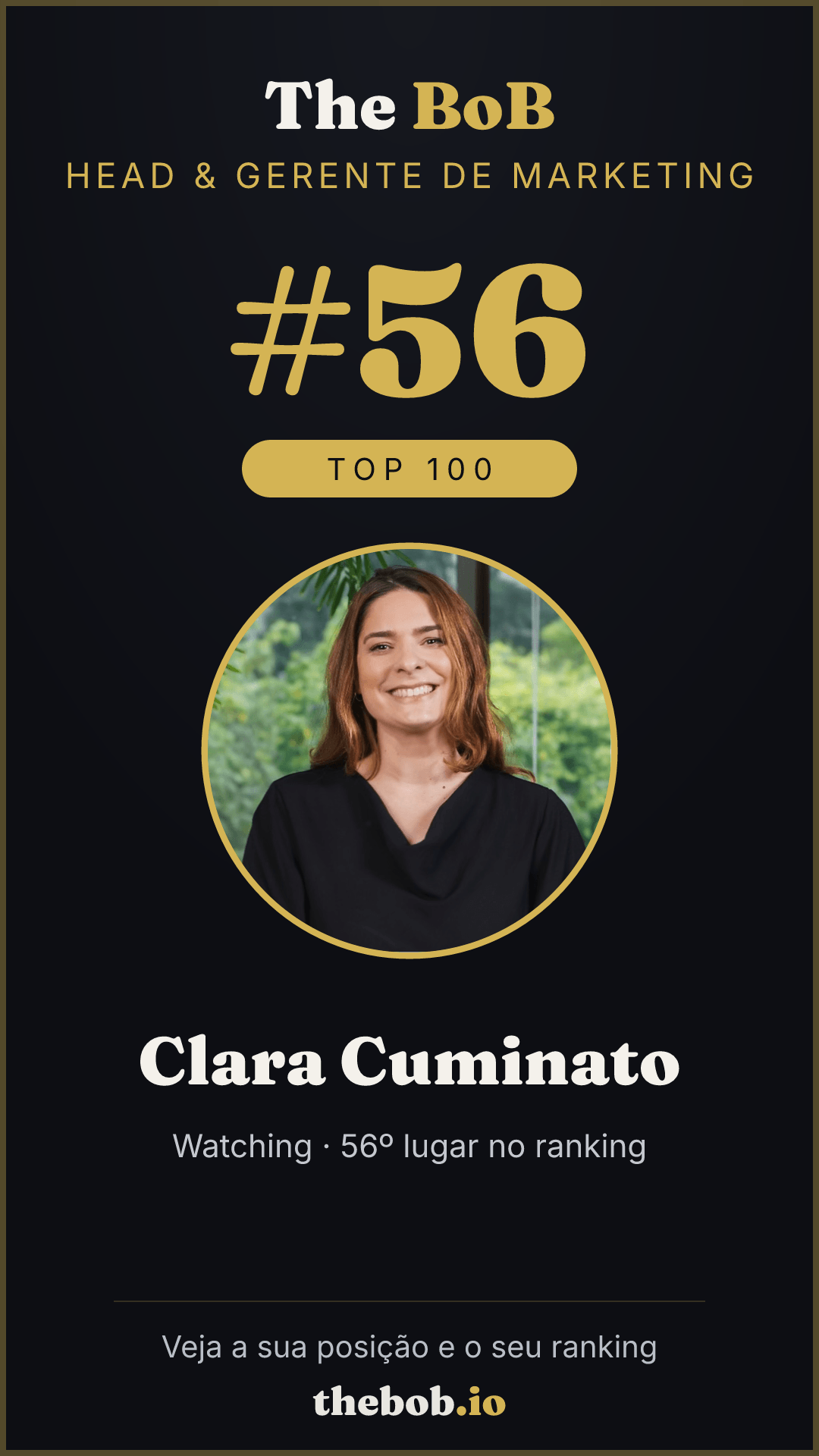 Selo The BoB · Clara Cuminato