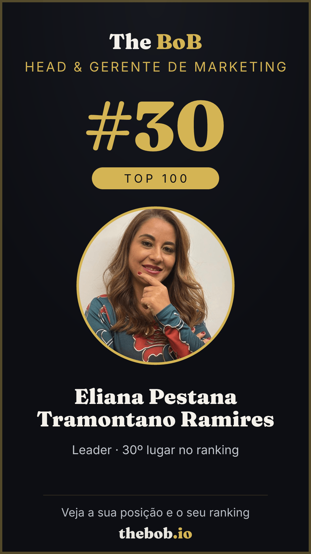 Selo The BoB · Eliana Pestana Tramontano Ramires