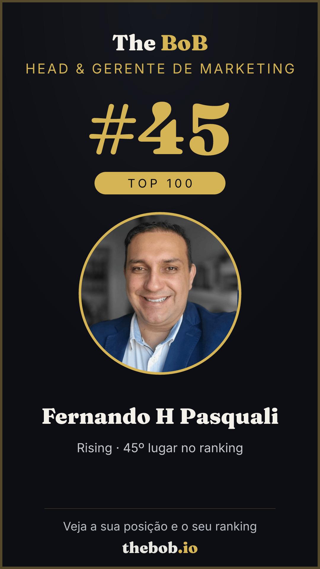 Selo The BoB · Fernando H Pasquali