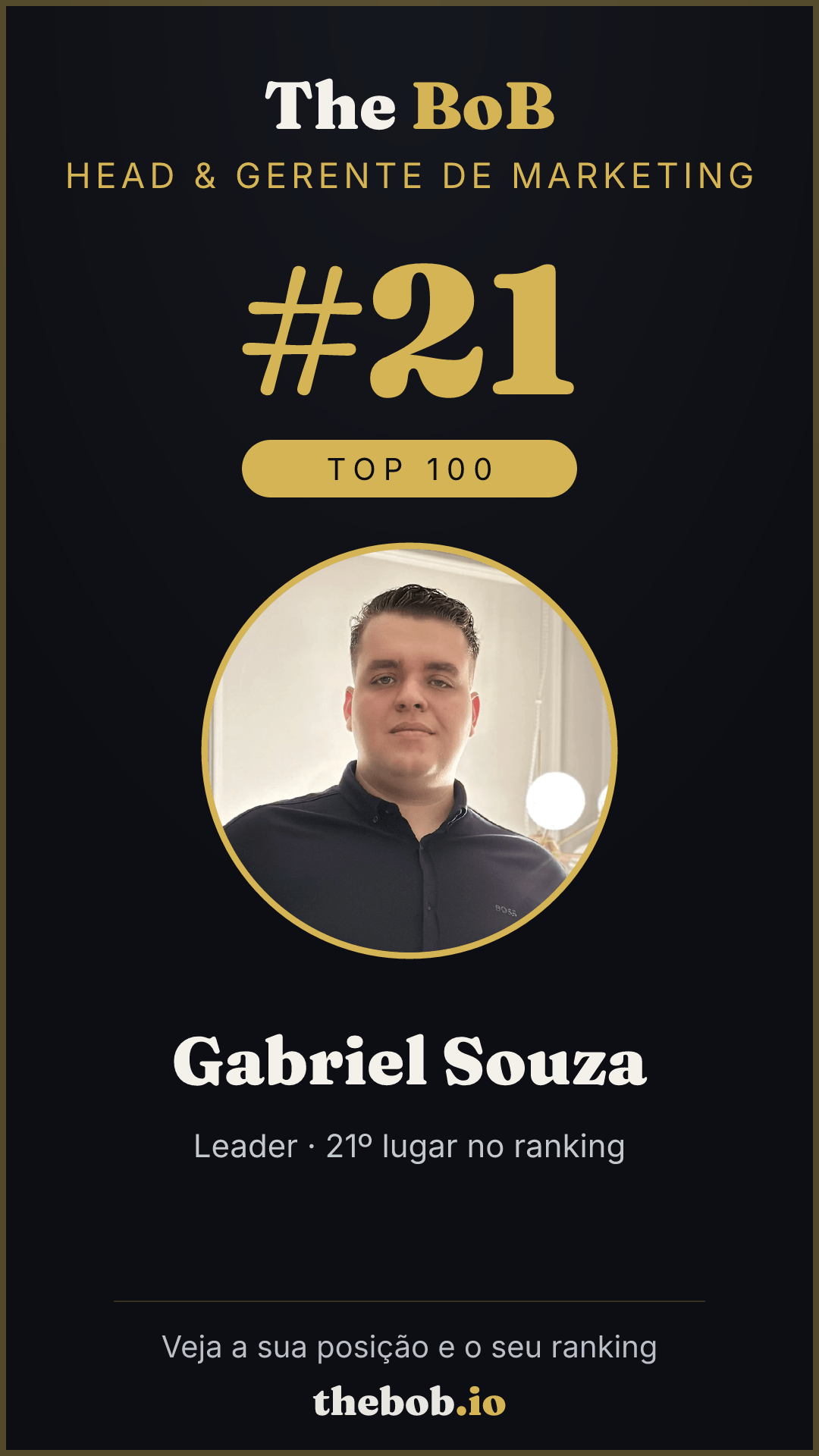 Selo The BoB · Gabriel Souza
